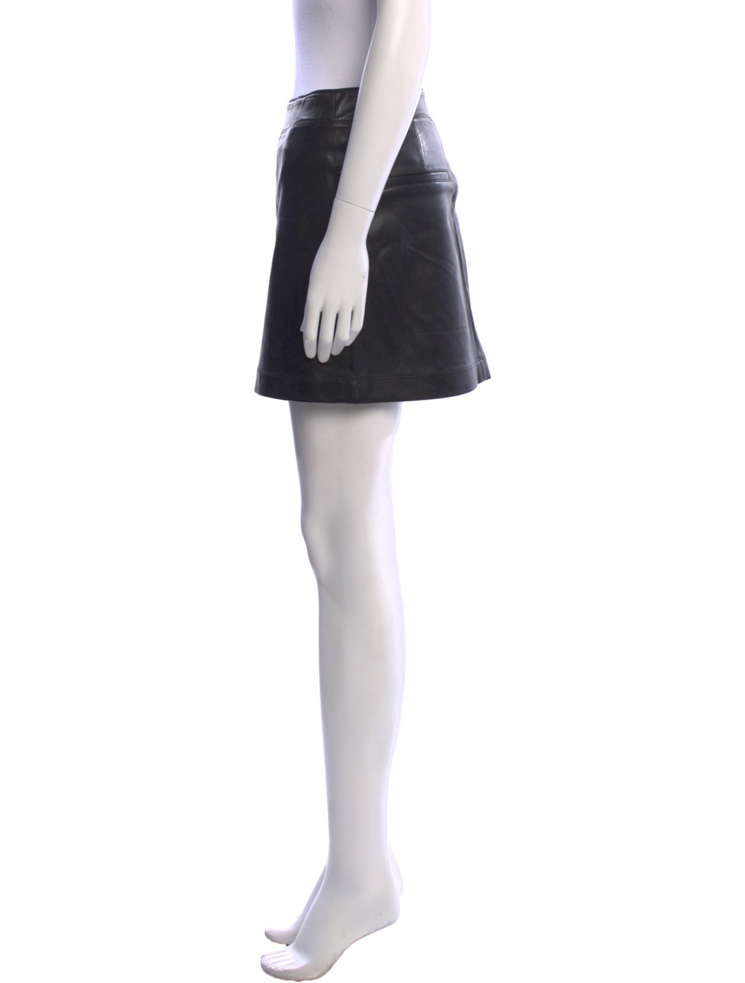 Helmut Lang Lamb Leather Mini Skirt