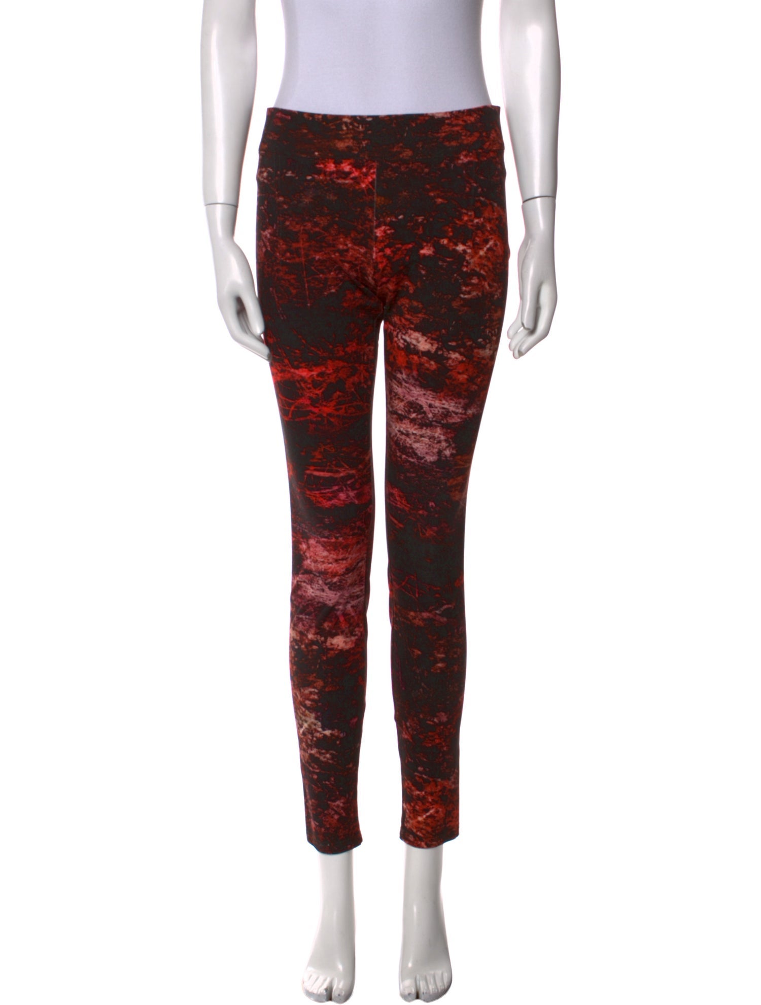 Helmut Lang Printed Skinny Leg Pants