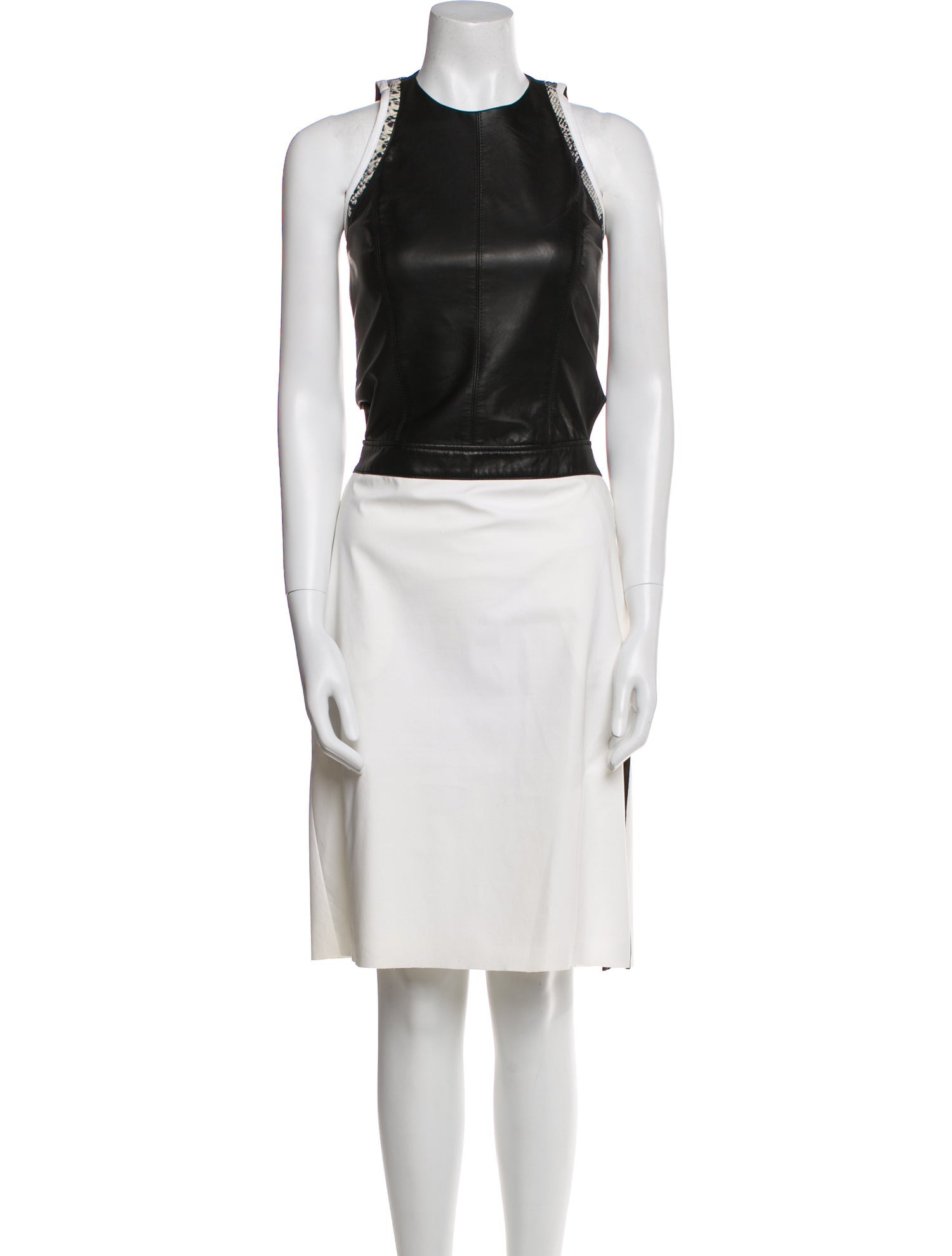 Helmut Lang Crew Neck Midi Length Dress