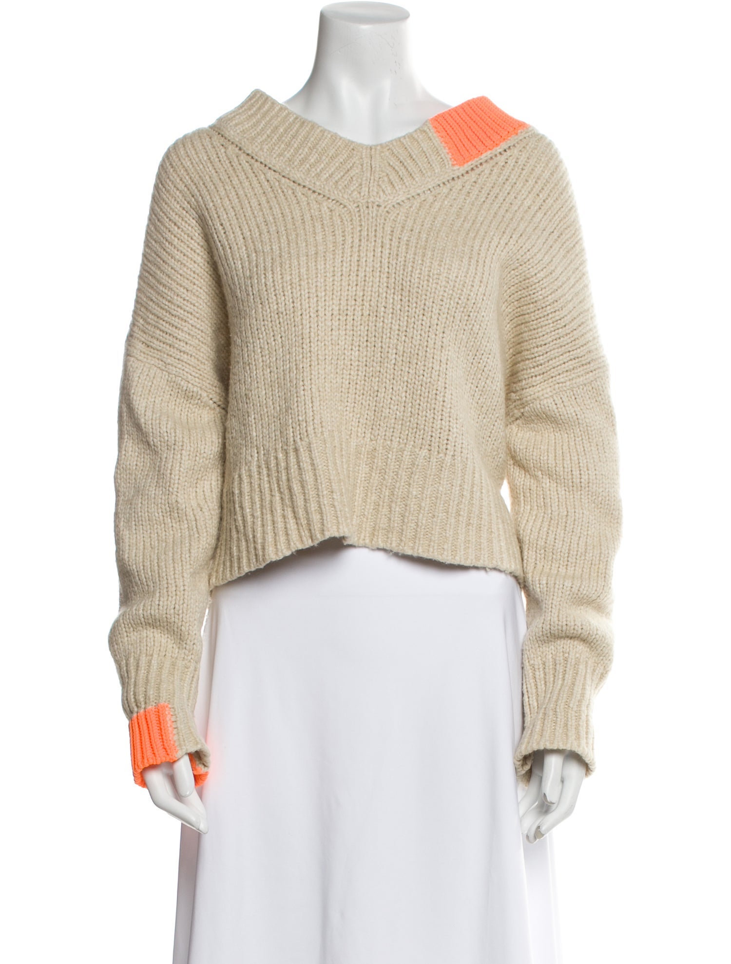 Helmut Lang Wool V-Neck Sweater