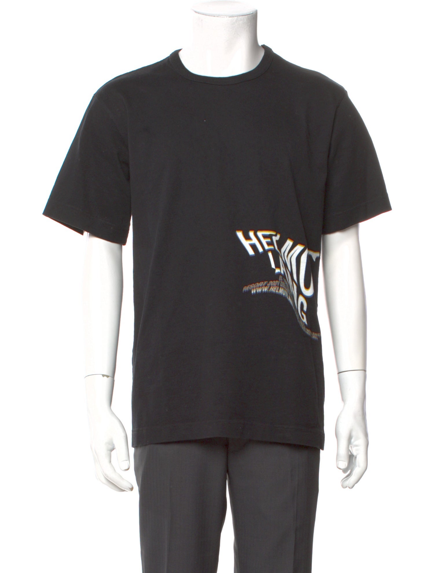 Helmut Lang Graphic Print Crew Neck T-Shirt