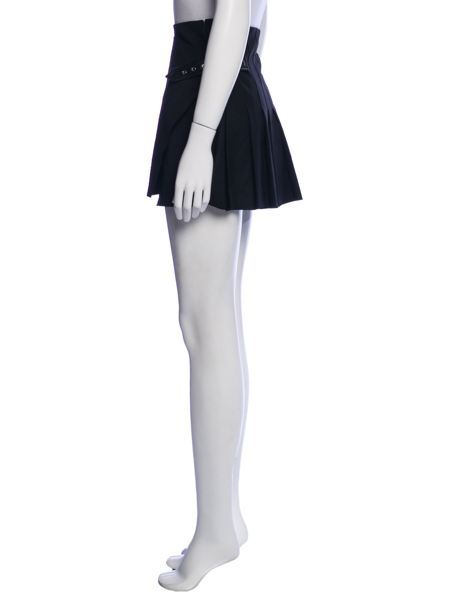 Helmut Lang Virgin Wool Mini Skirt