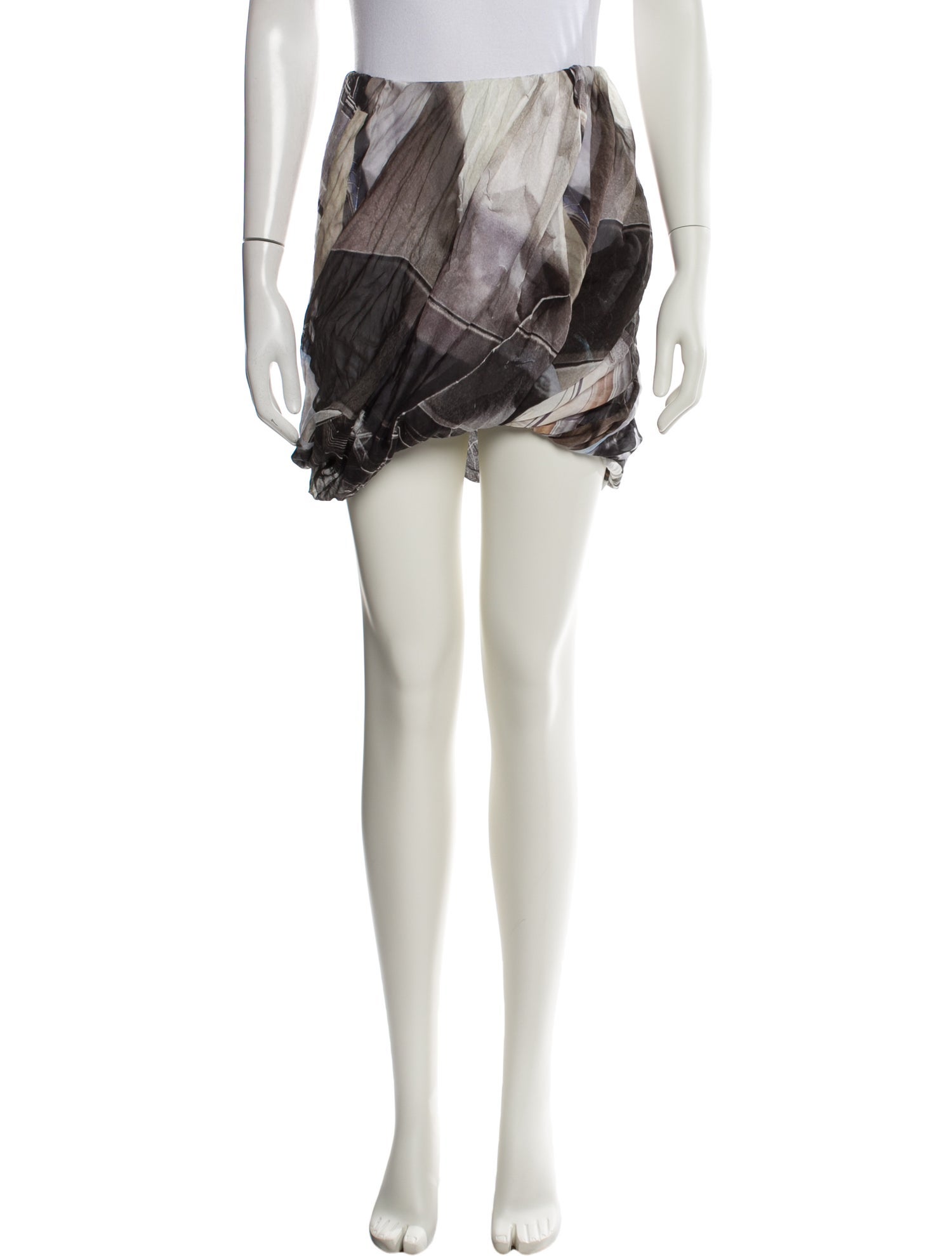 Helmut Lang Silk Mini Skirt