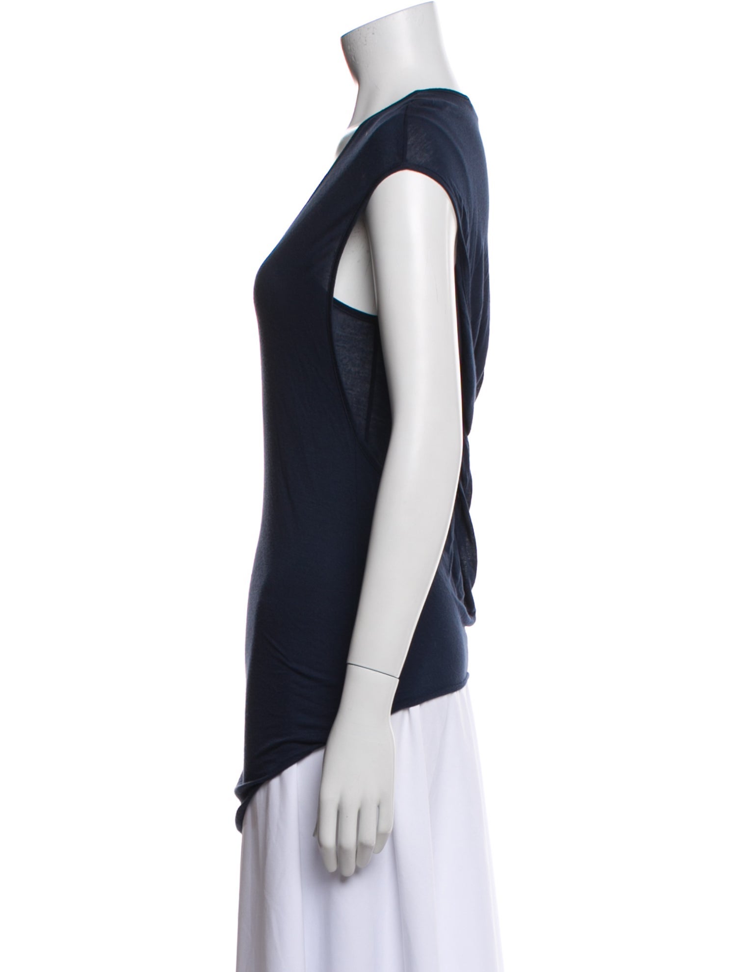 Helmut Lang V-Neck Sleeveless T-Shirt