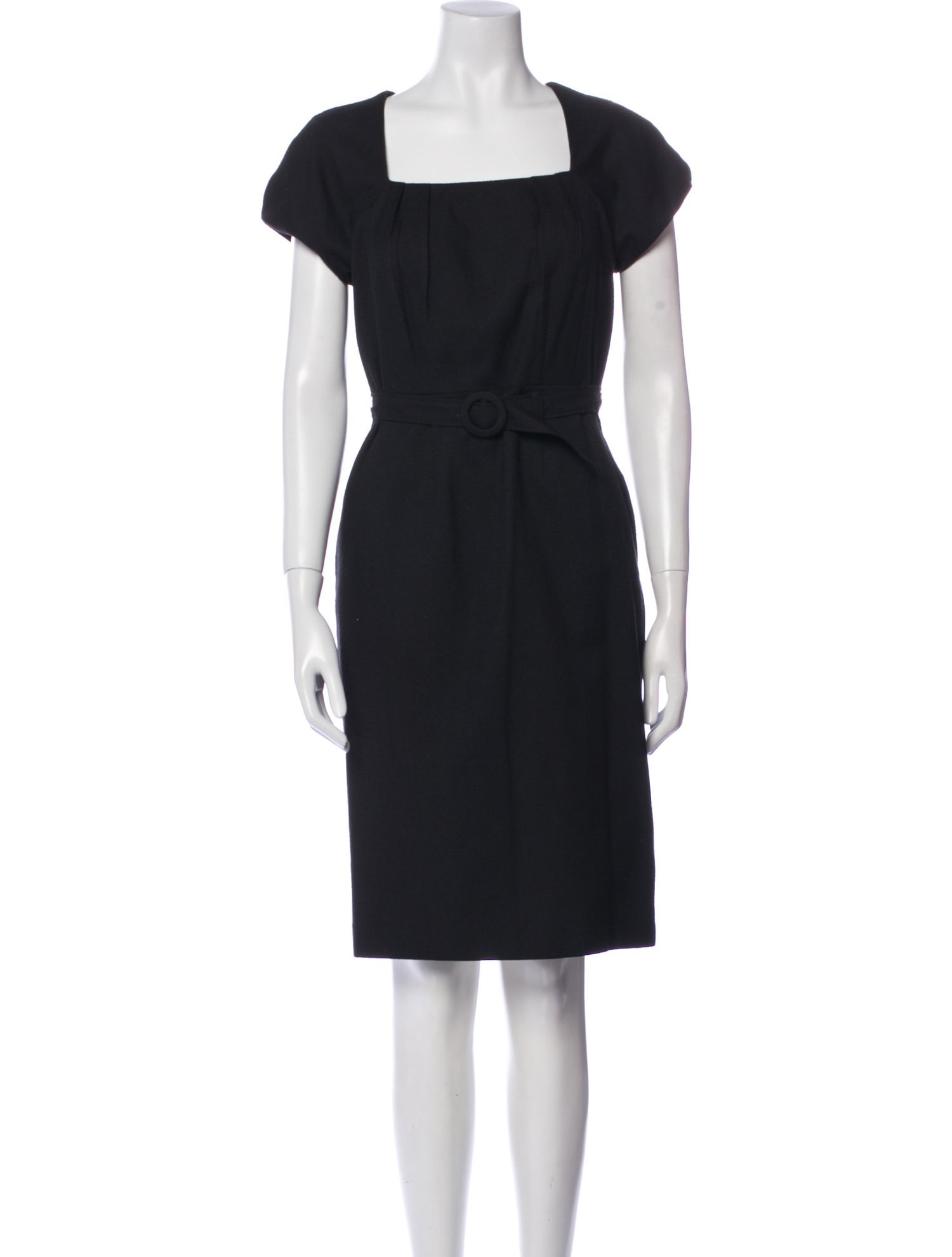 Helmut Lang Square Neckline Knee-Length Dress