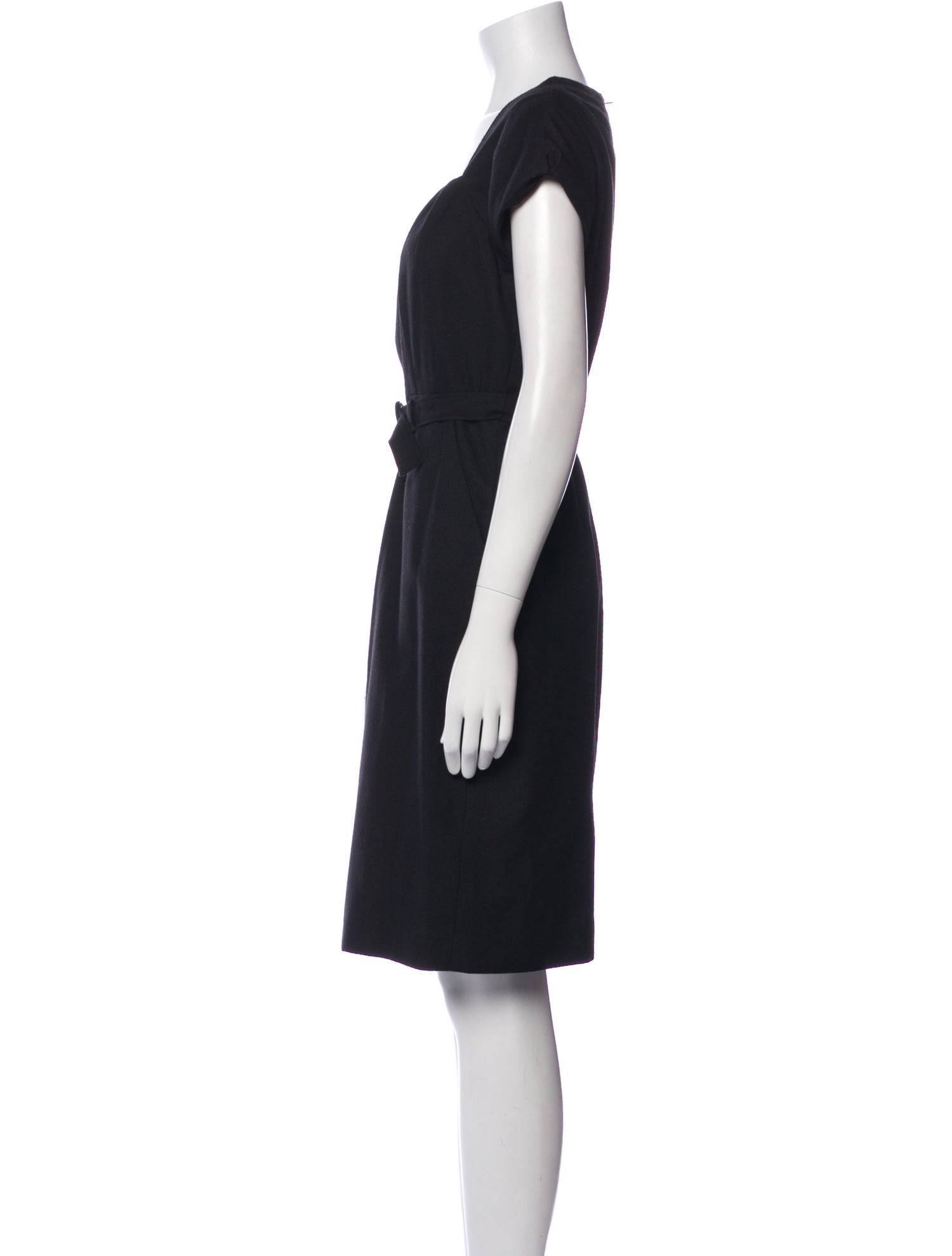 Helmut Lang Square Neckline Knee-Length Dress