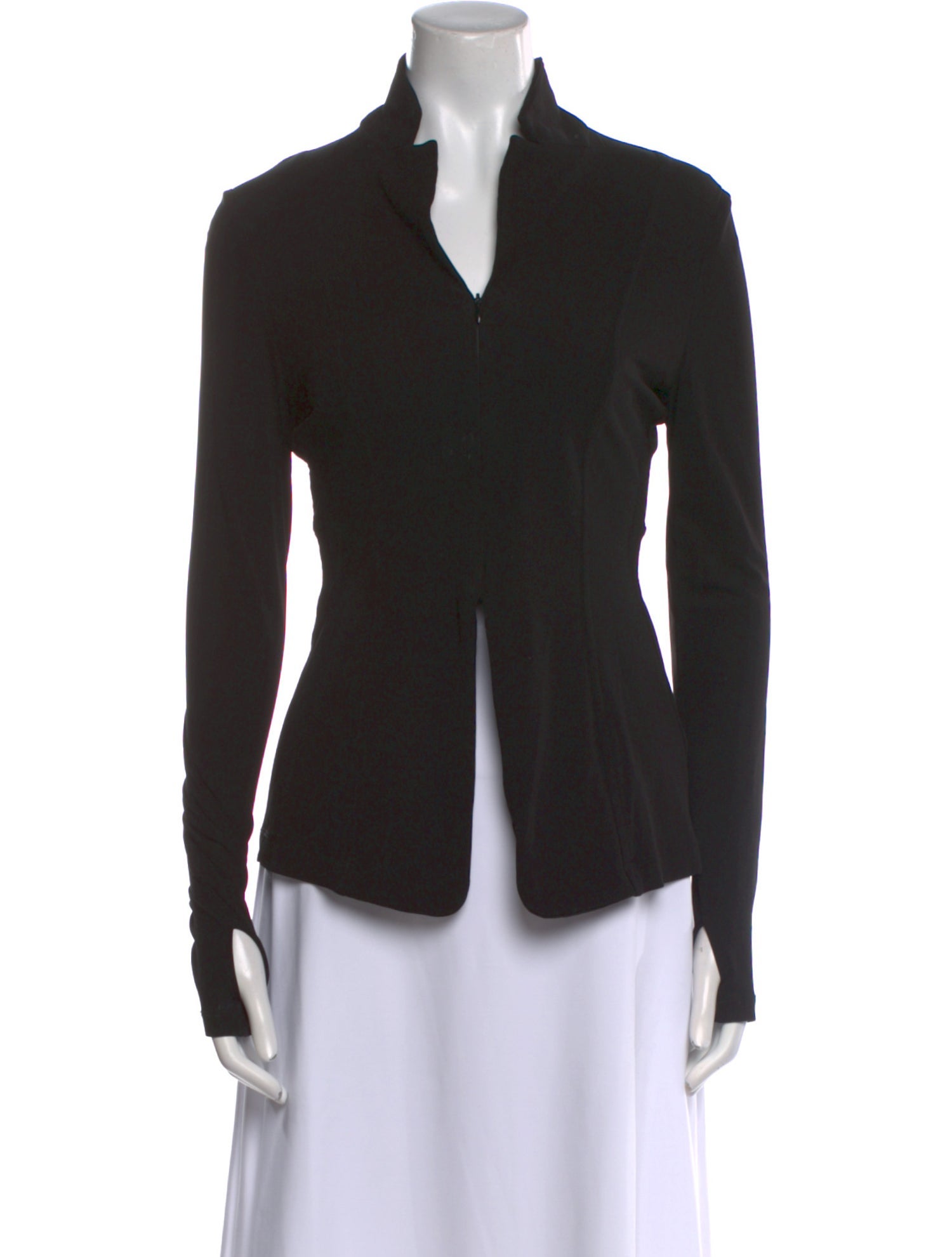 Helmut Lang V-Neck Long Sleeve Polo