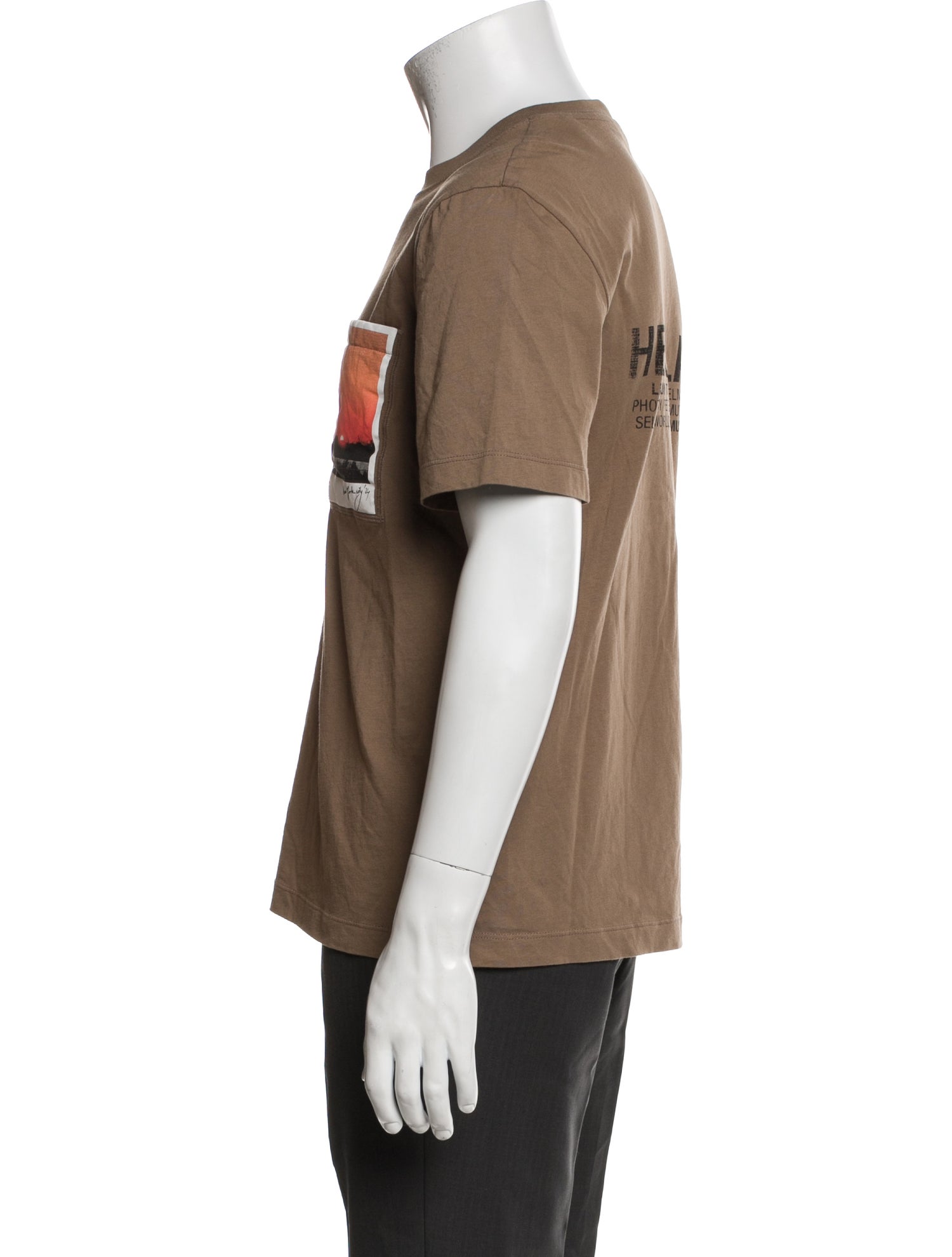 Helmut Lang Graphic Print Crew Neck T-Shirt