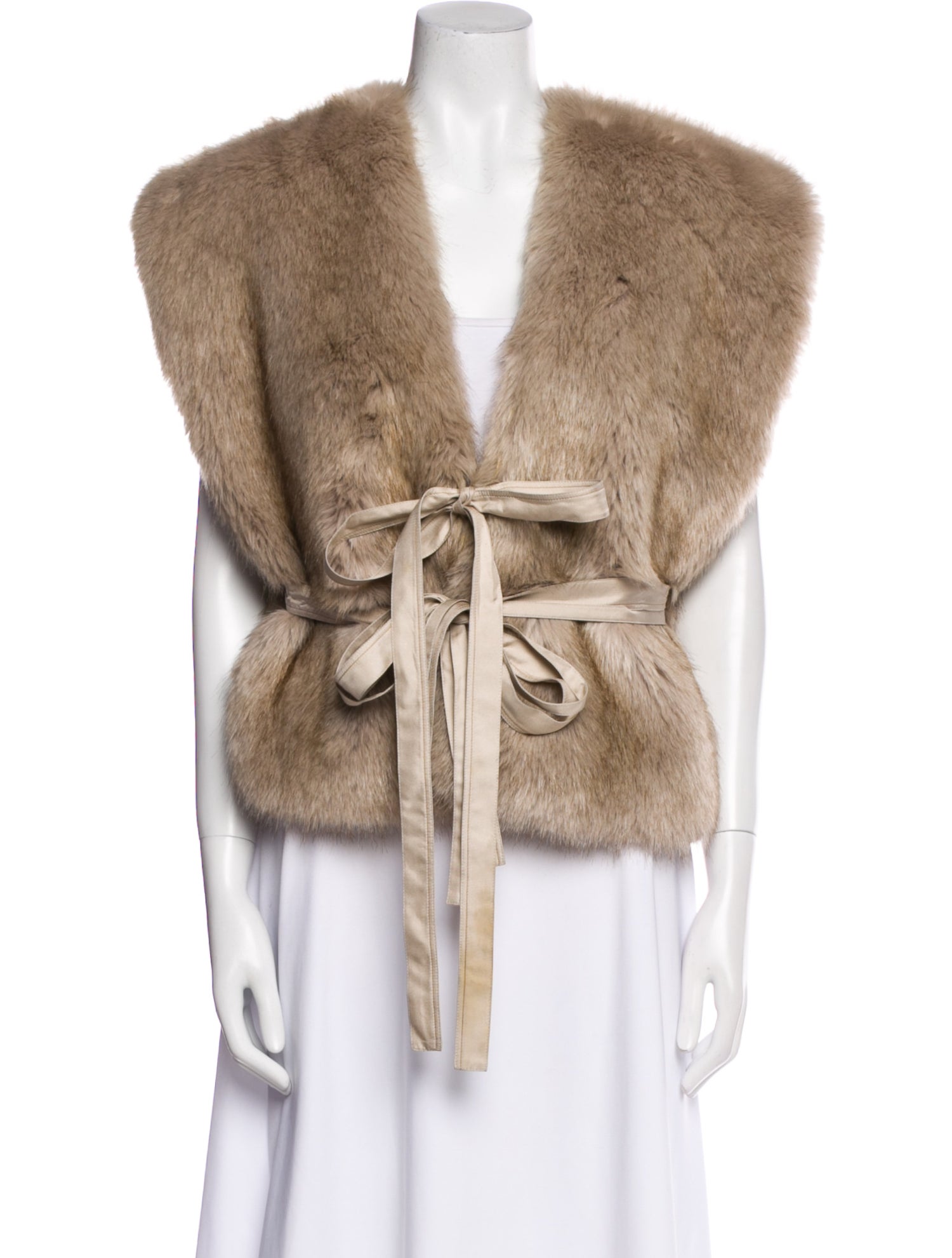 Helmut Lang Faux Fur Vest
