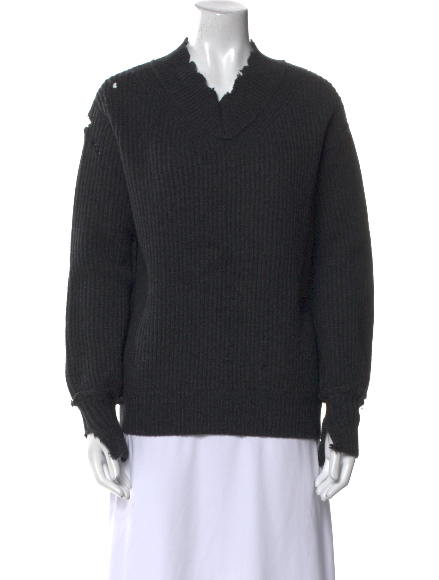 Helmut Lang Lambswool V-Neck Sweater