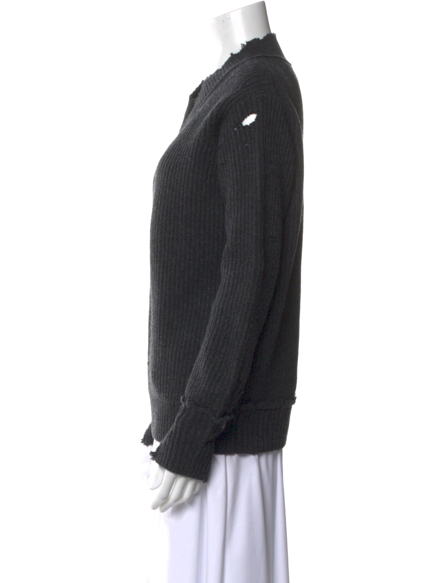 Helmut Lang Lambswool V-Neck Sweater