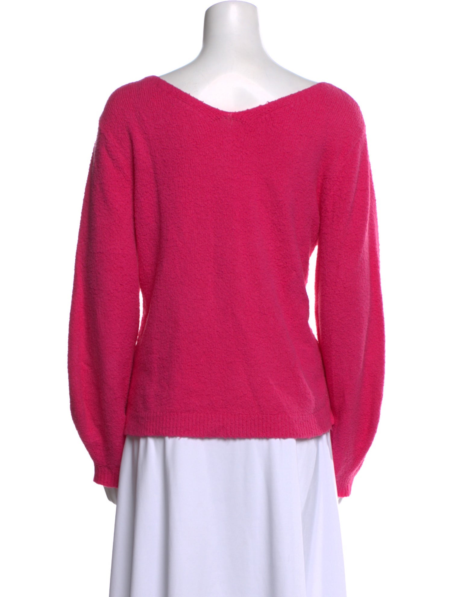 Helmut Lang V-Neck Long Sleeve Sweatshirt