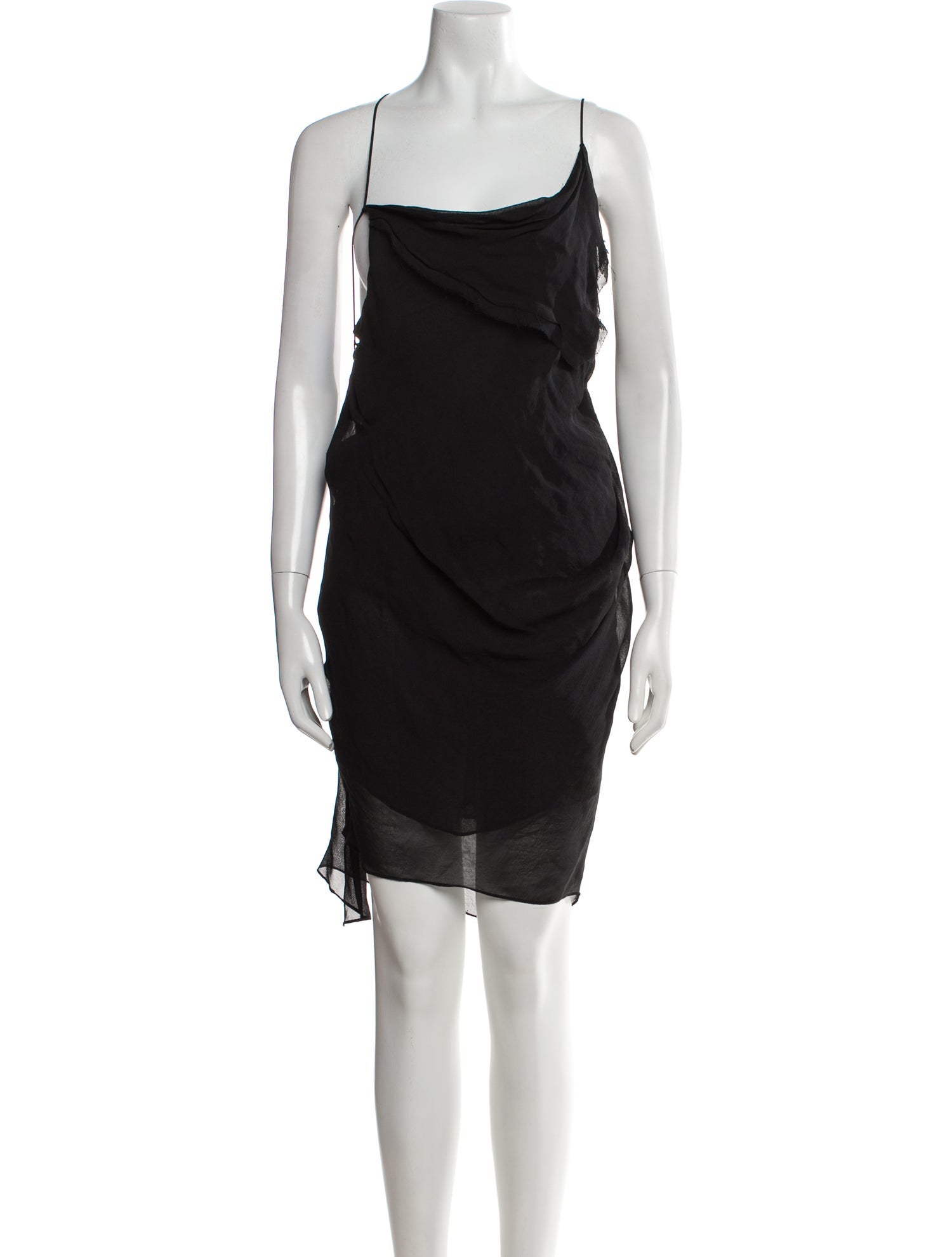 Helmut Lang Cowl Neck Mini Dress