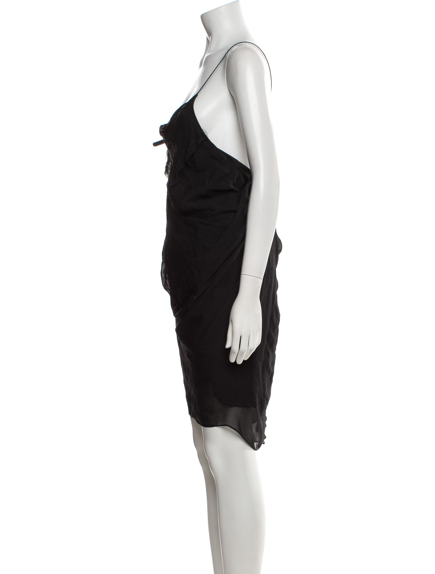 Helmut Lang Cowl Neck Mini Dress