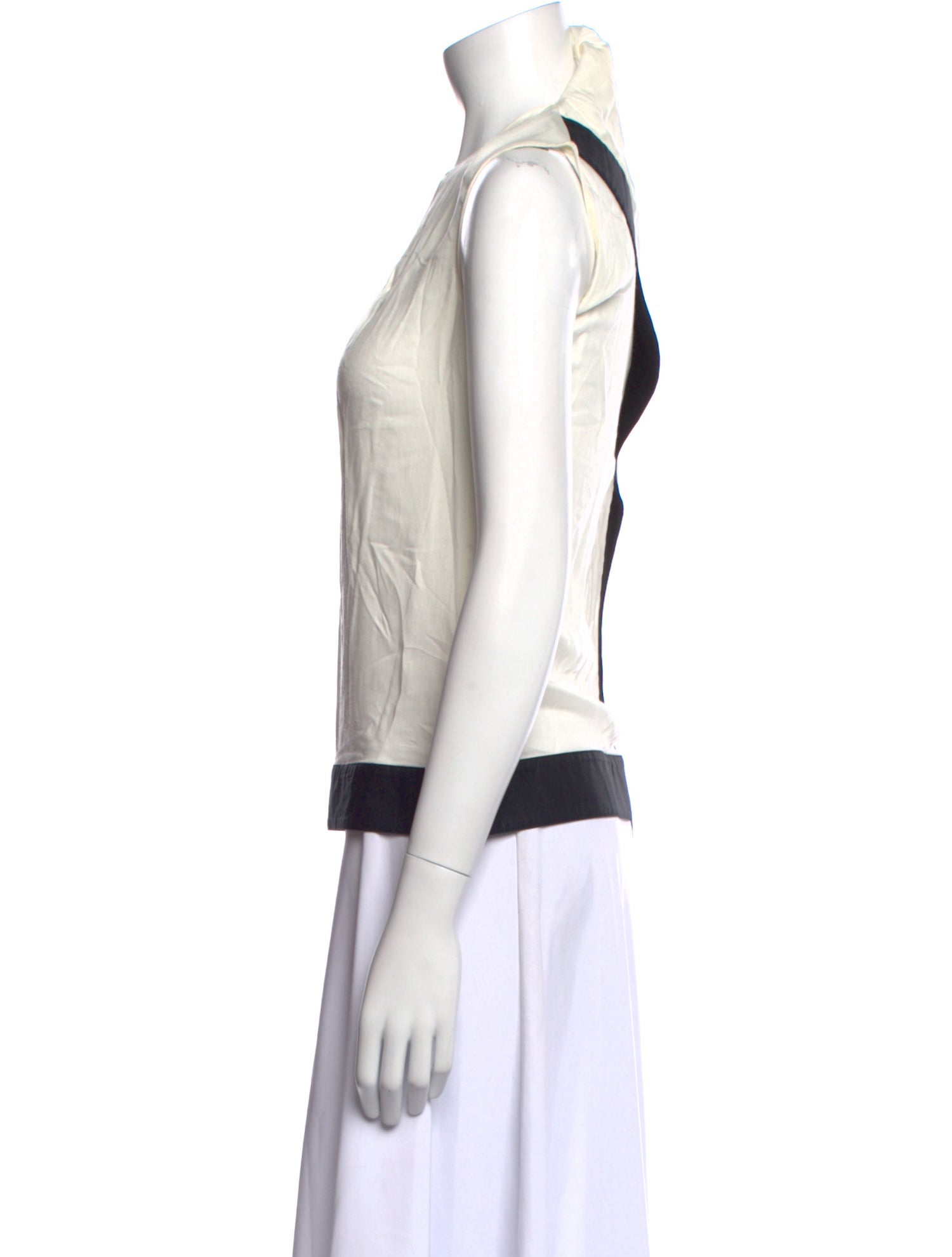Helmut Lang Crew Neck Sleeveless Top