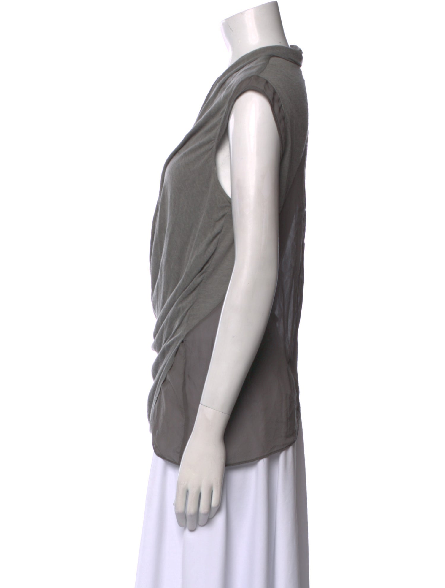 Helmut Lang Cowl Neck Sleeveless Blouse
