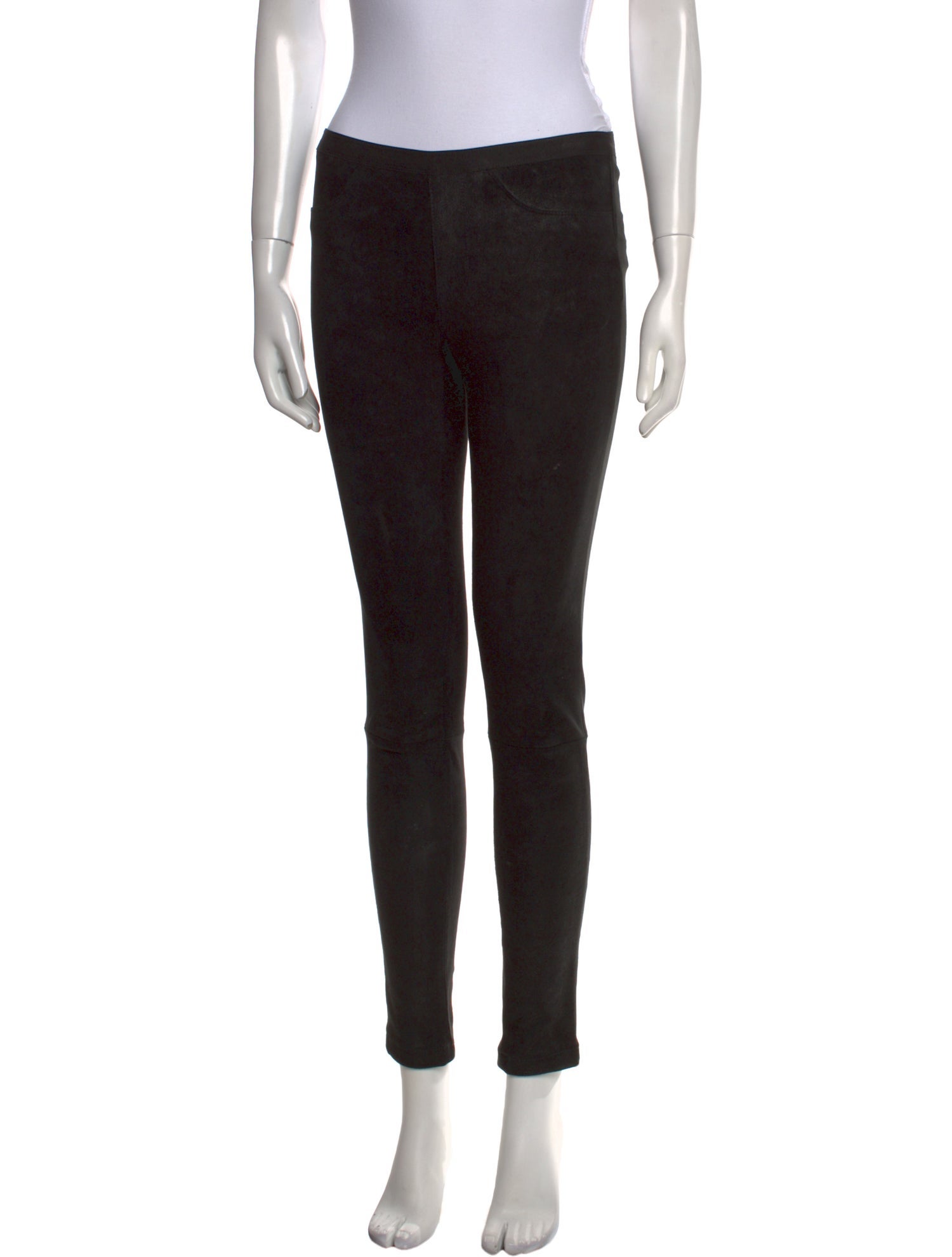 Helmut Lang Leather Skinny Leg Pants