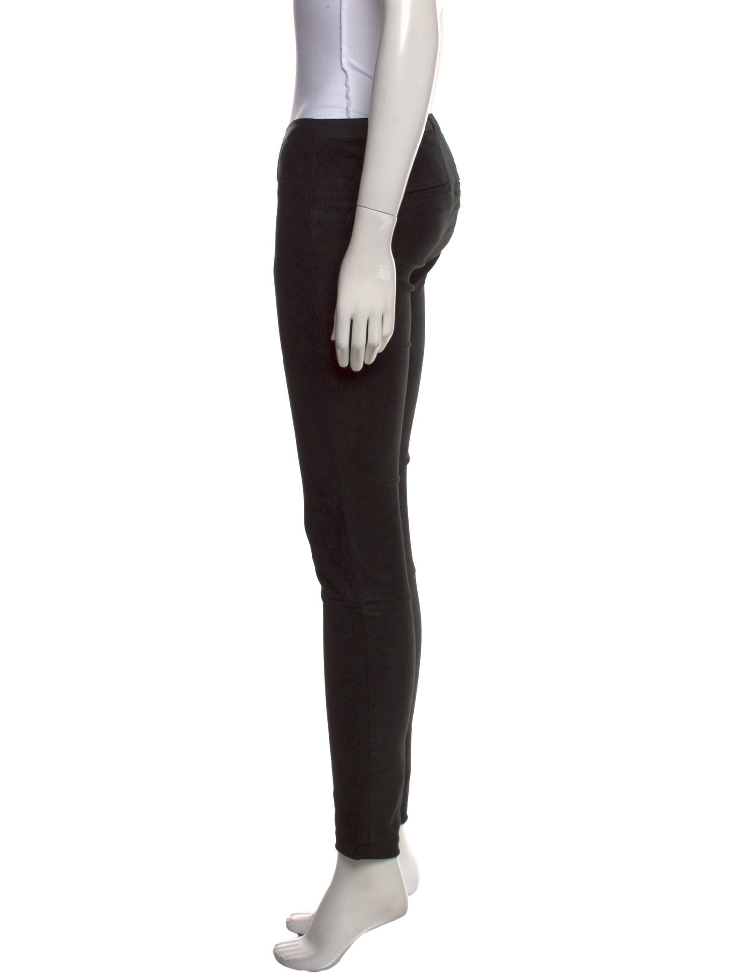 Helmut Lang Leather Skinny Leg Pants