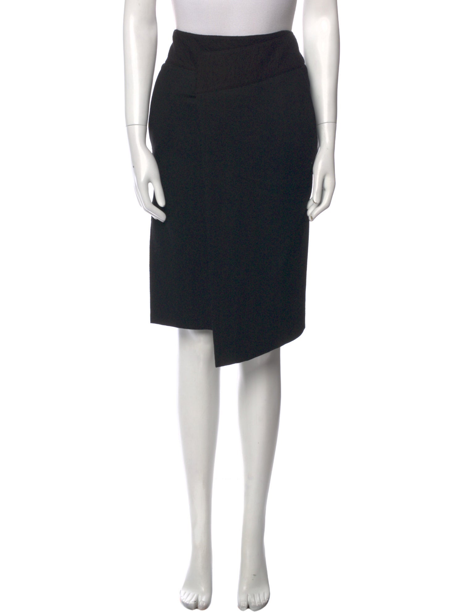 Helmut Lang Wool Knee-Length Skirt