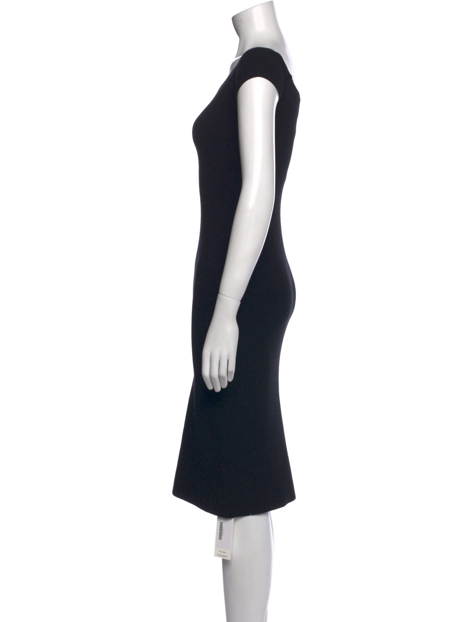 Helmut Lang Scoop Neck Knee-Length Dress