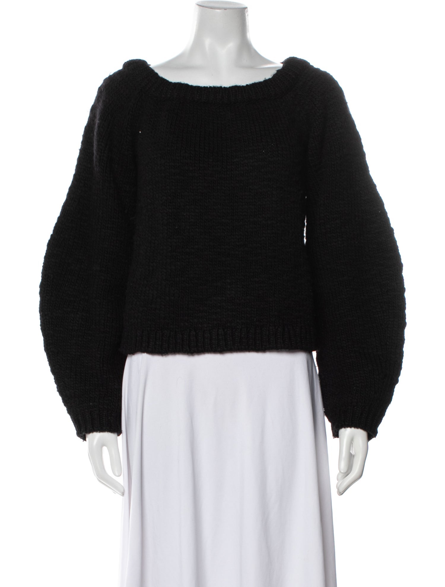 Helmut Lang Wool Bateau Neckline Sweater