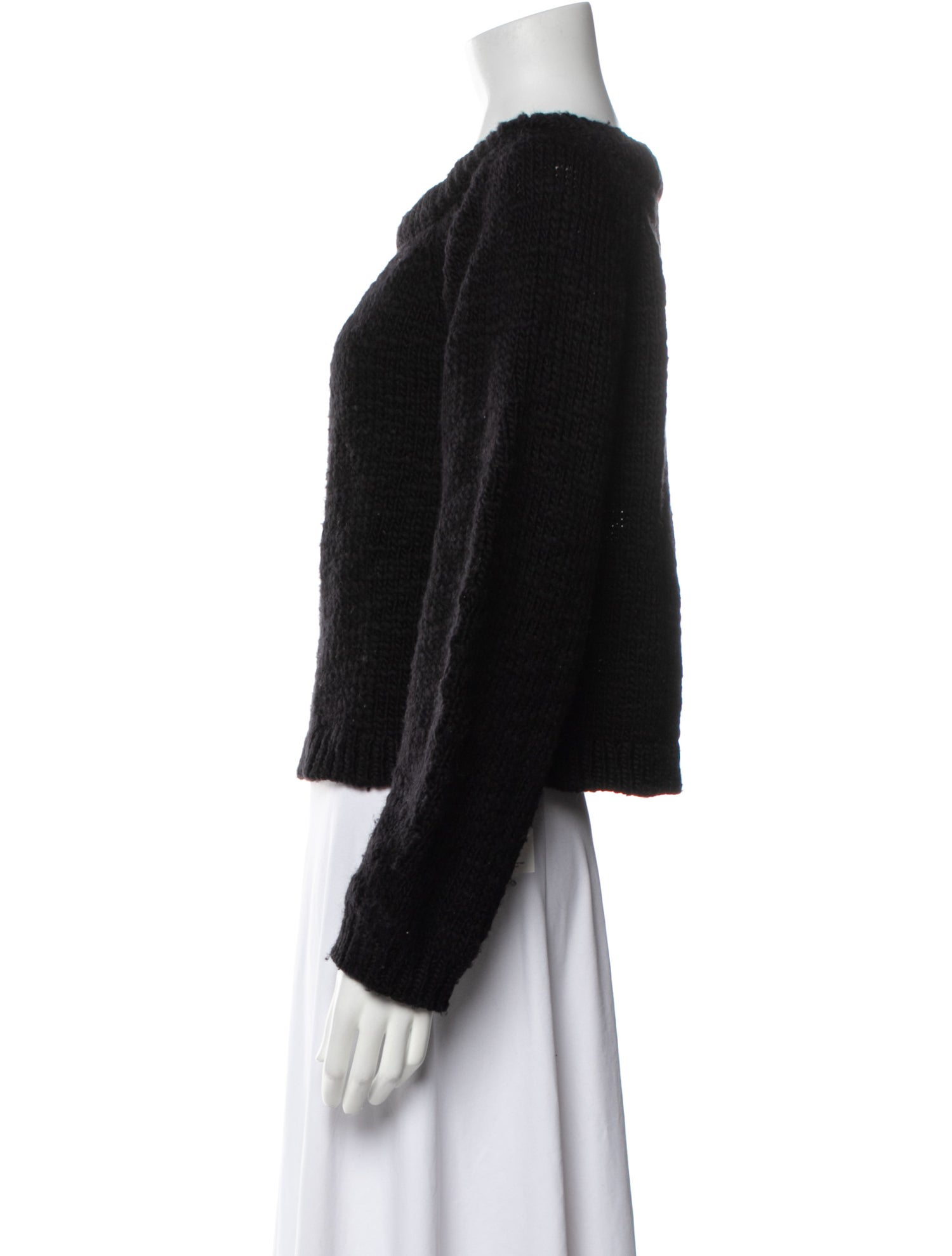 Helmut Lang Wool Bateau Neckline Sweater