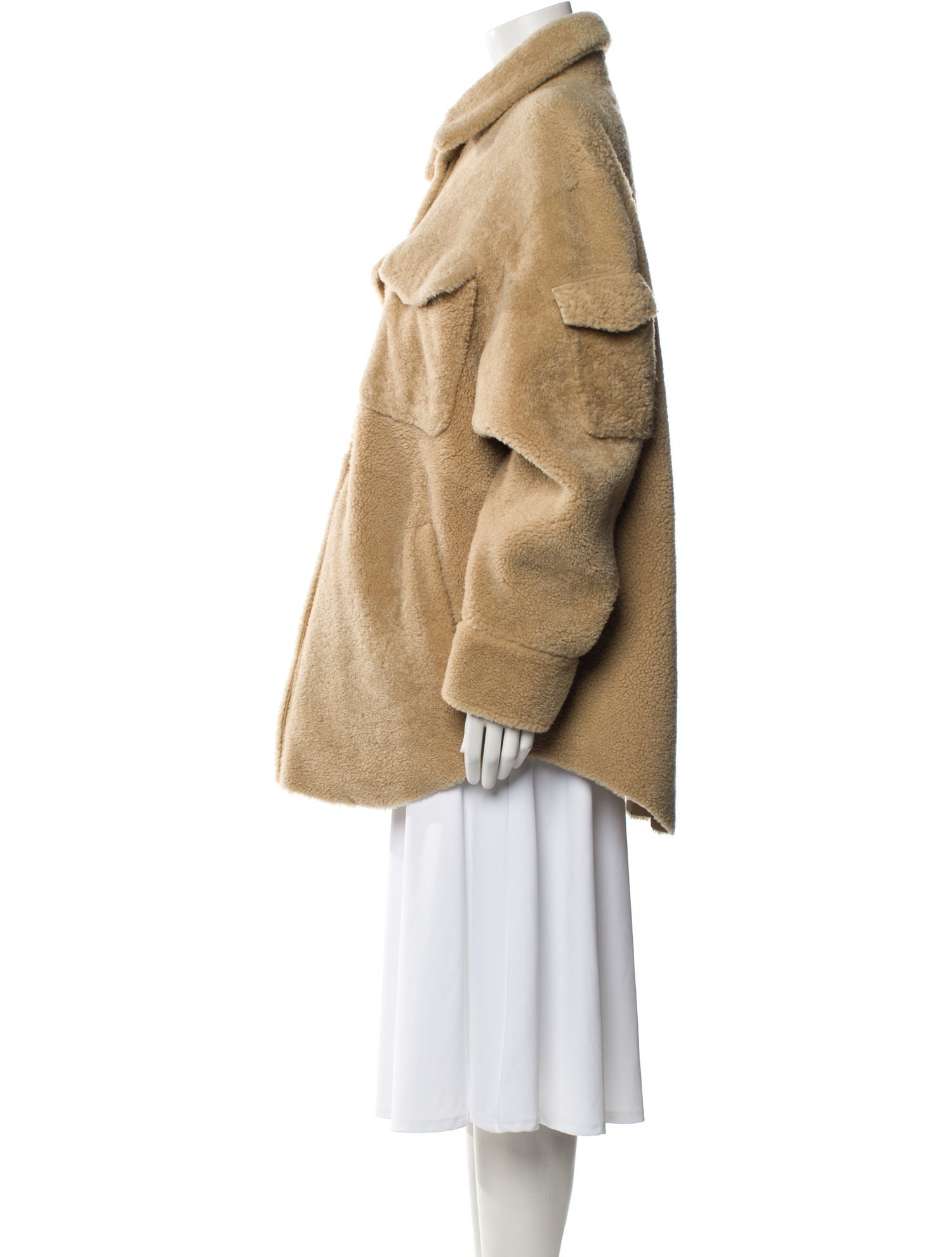 Helmut Lang Shearling Fur Coat