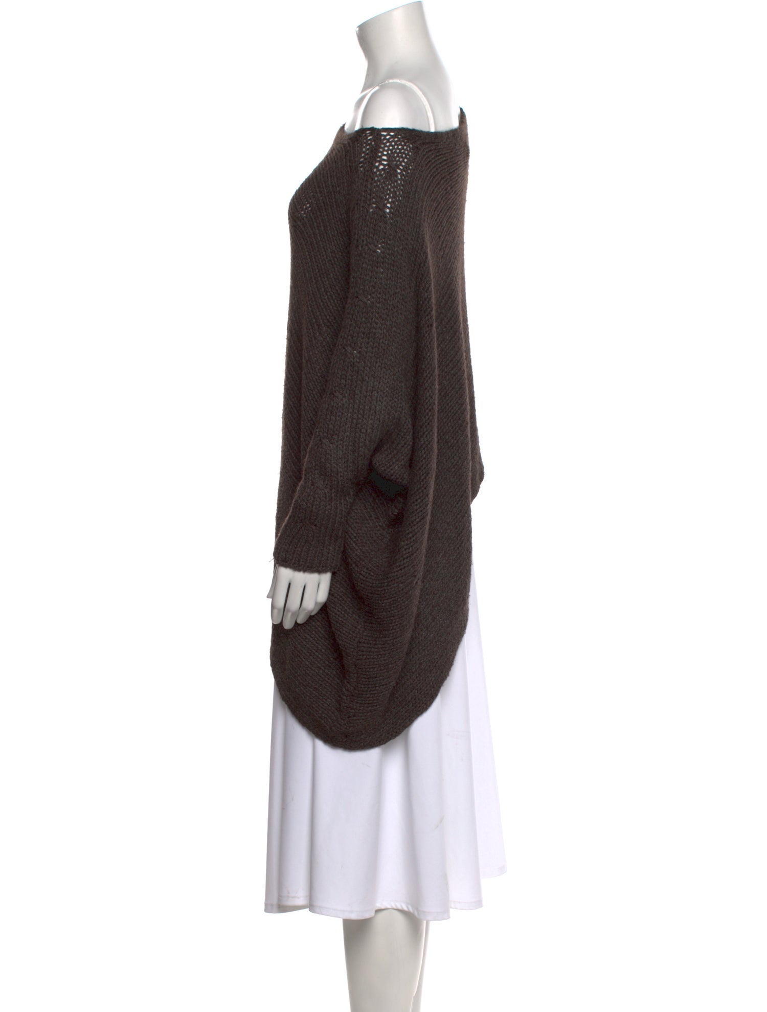 Helmut Lang Alpaca Bateau Neckline Sweater