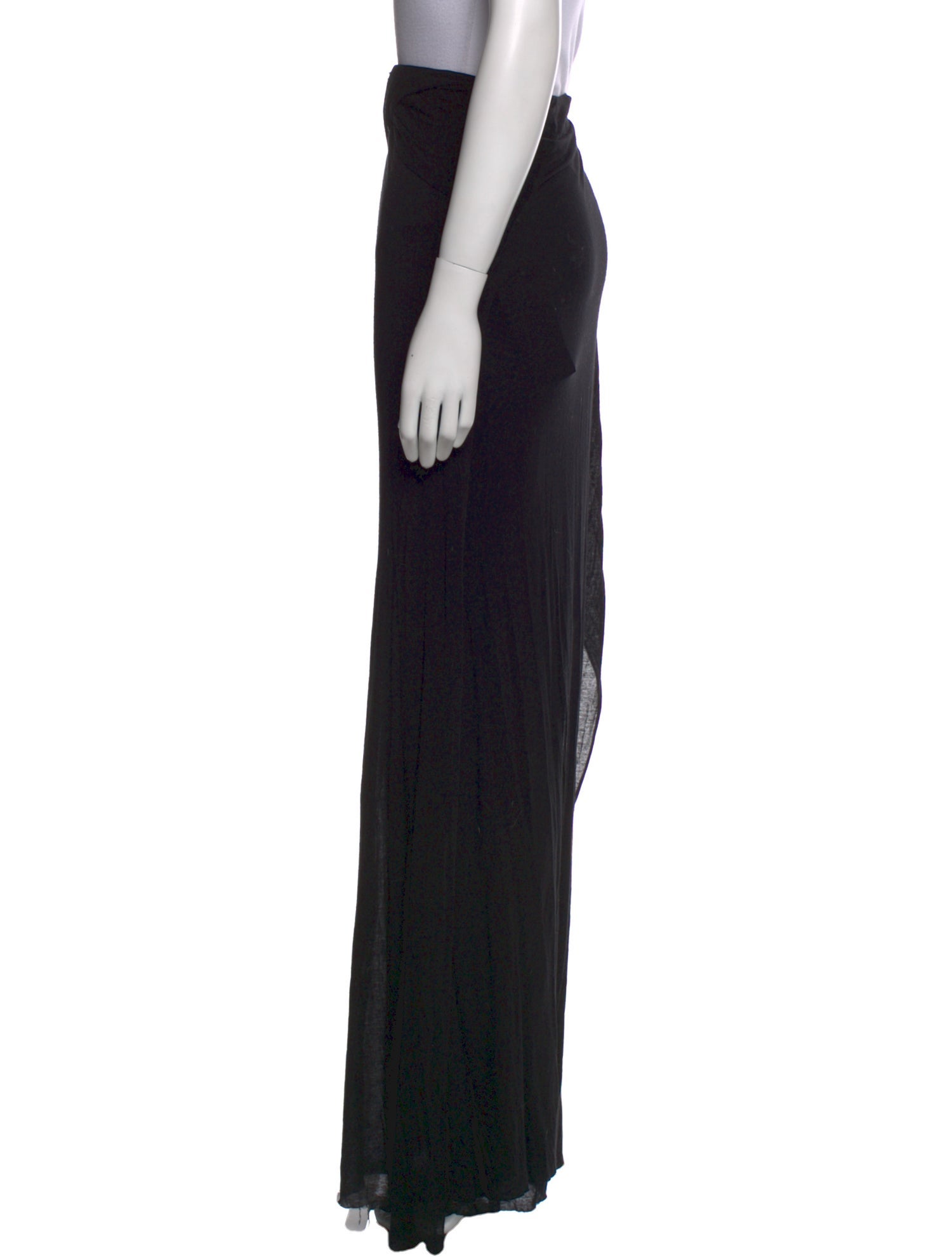 Helmut Lang Cutout Accent Long Skirt