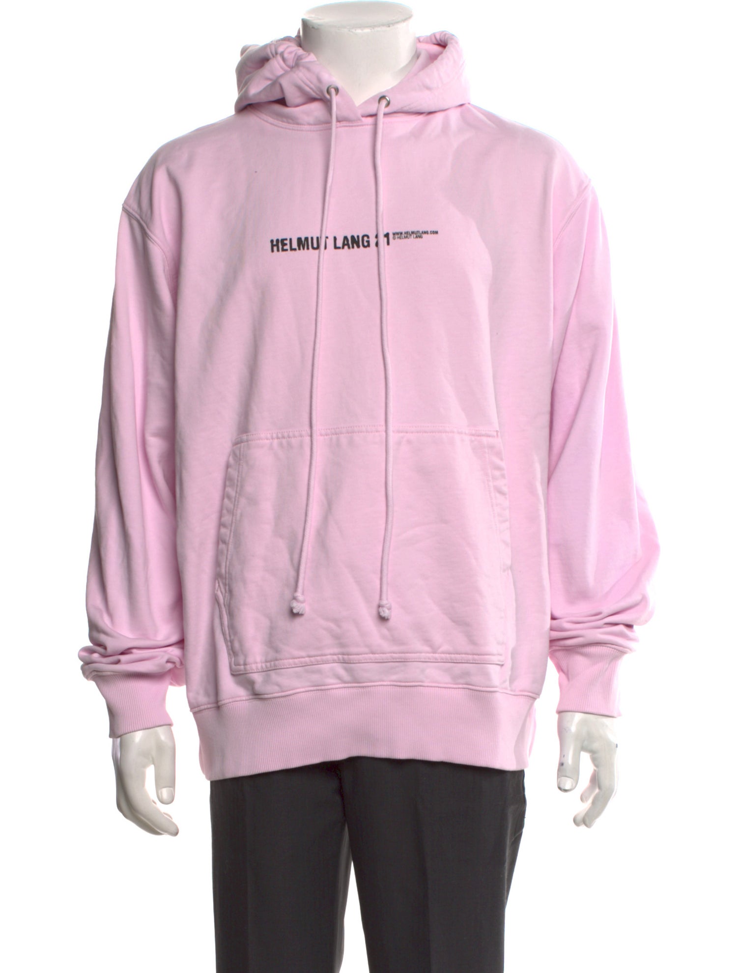 Helmut Lang Graphic Print Crew Neck Hoodie