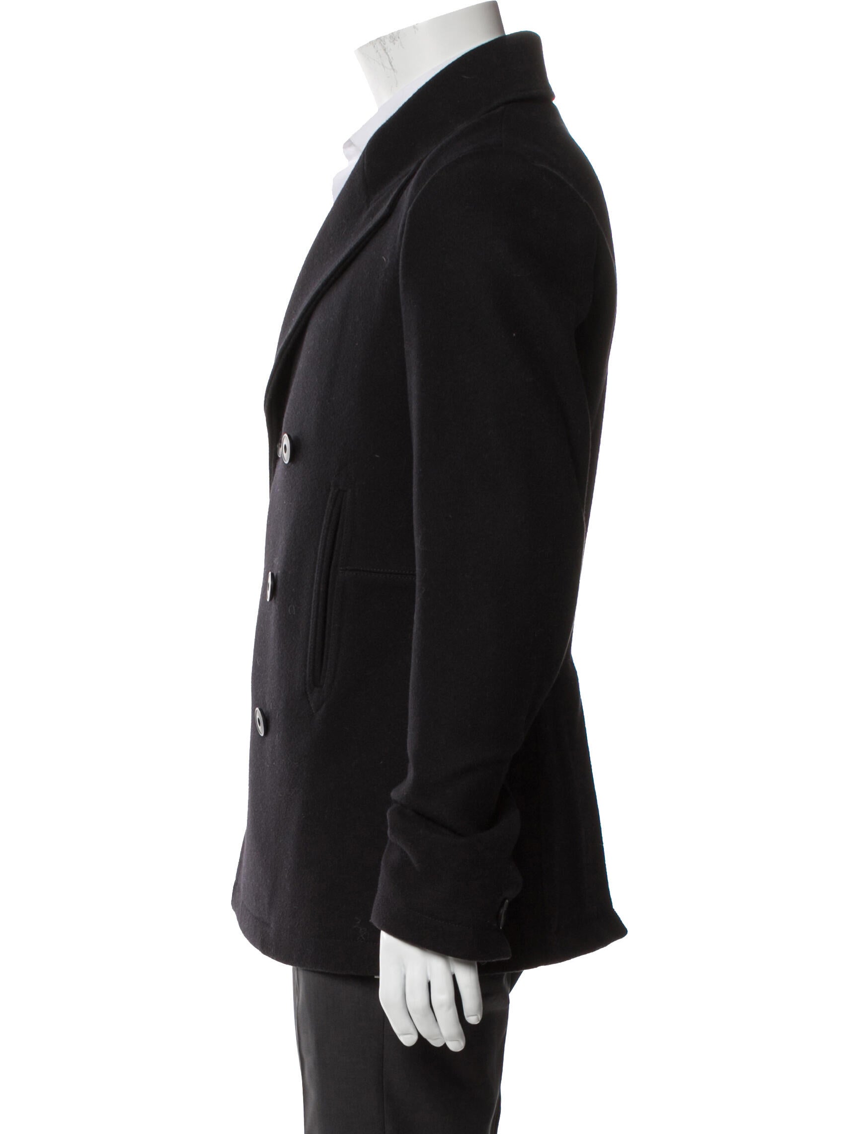 Helmut Lang Wool Peacoat