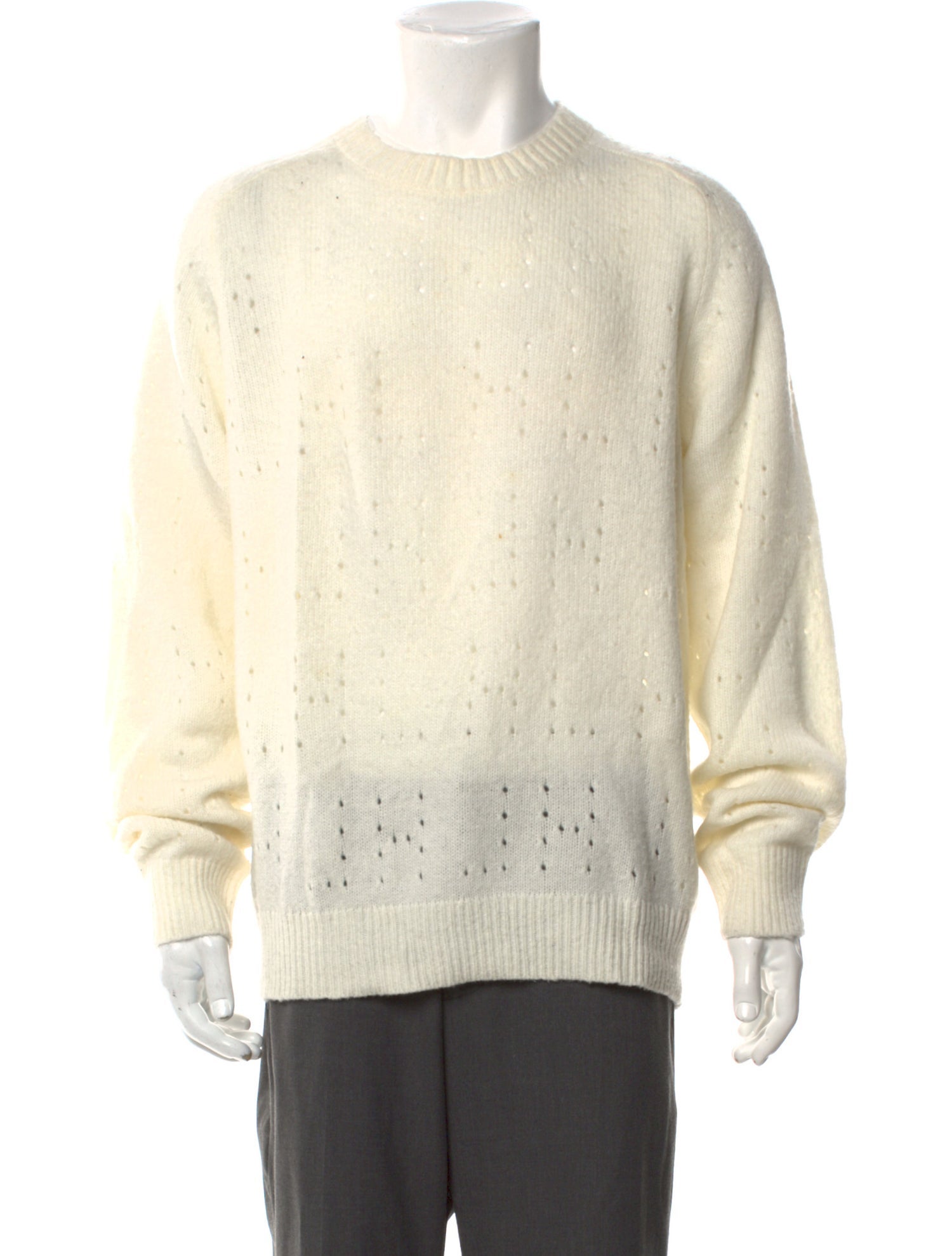 Helmut Lang Merino Wool Mock Neck Pullover