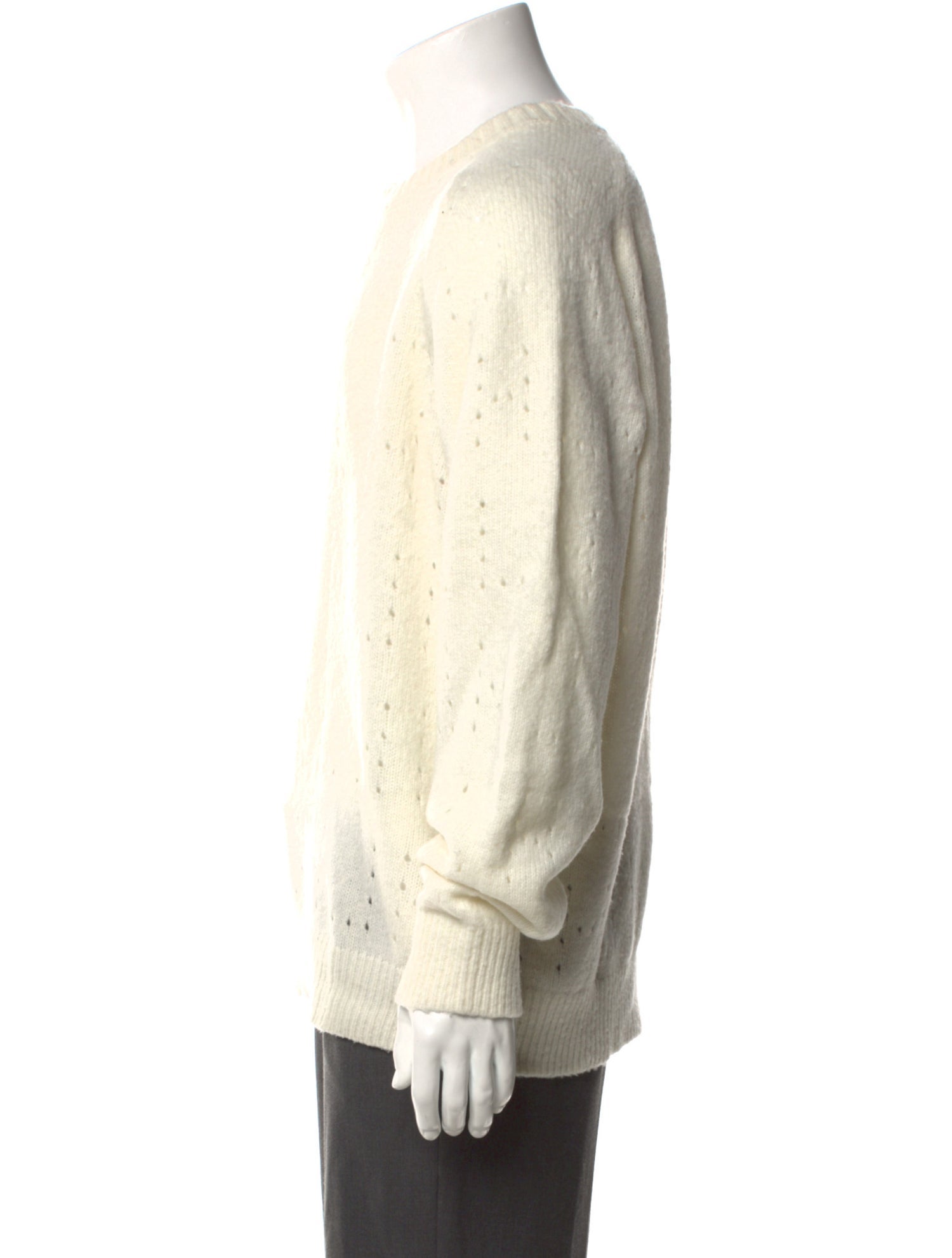 Helmut Lang Merino Wool Mock Neck Pullover