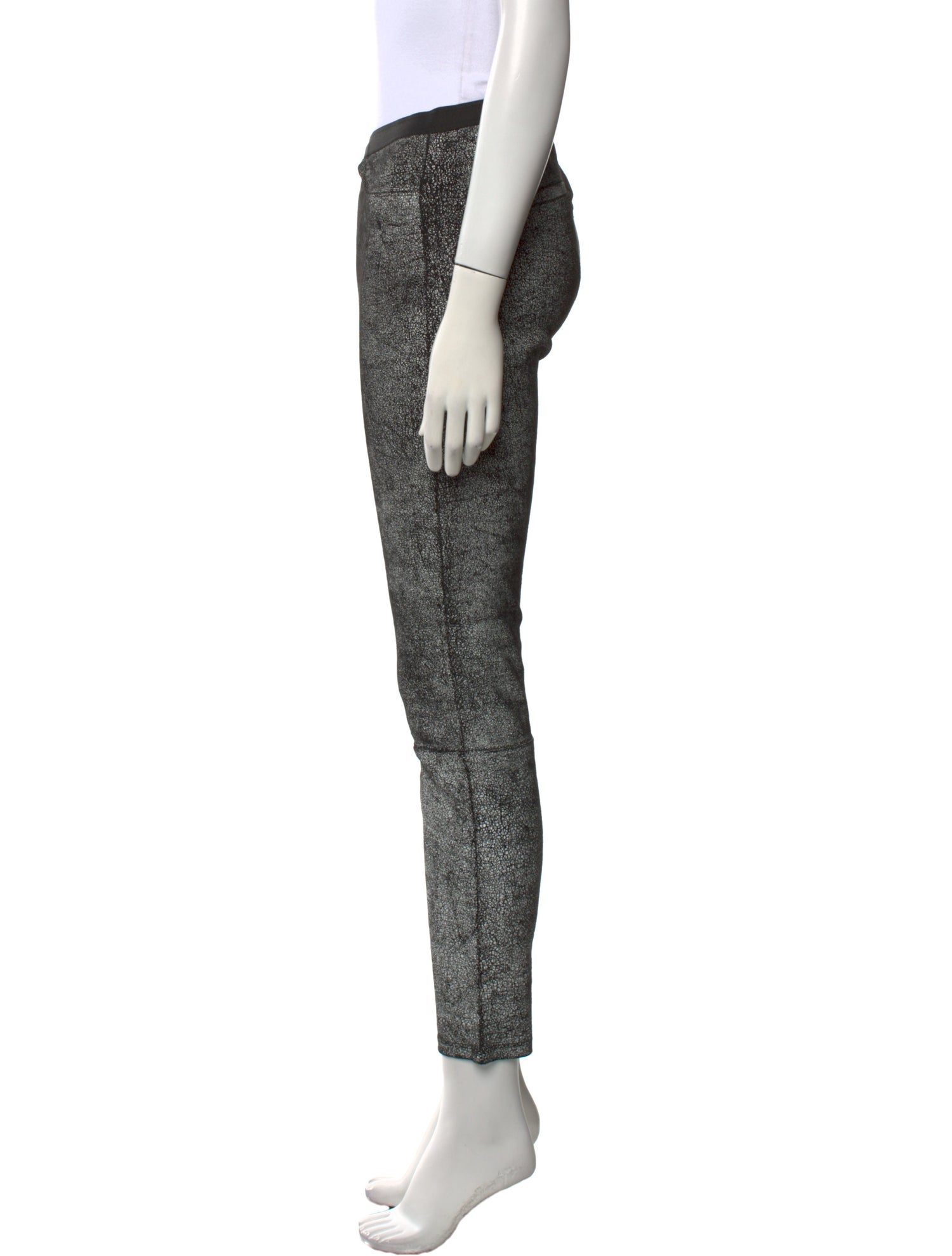 Helmut Lang Leather Skinny Leg Pants