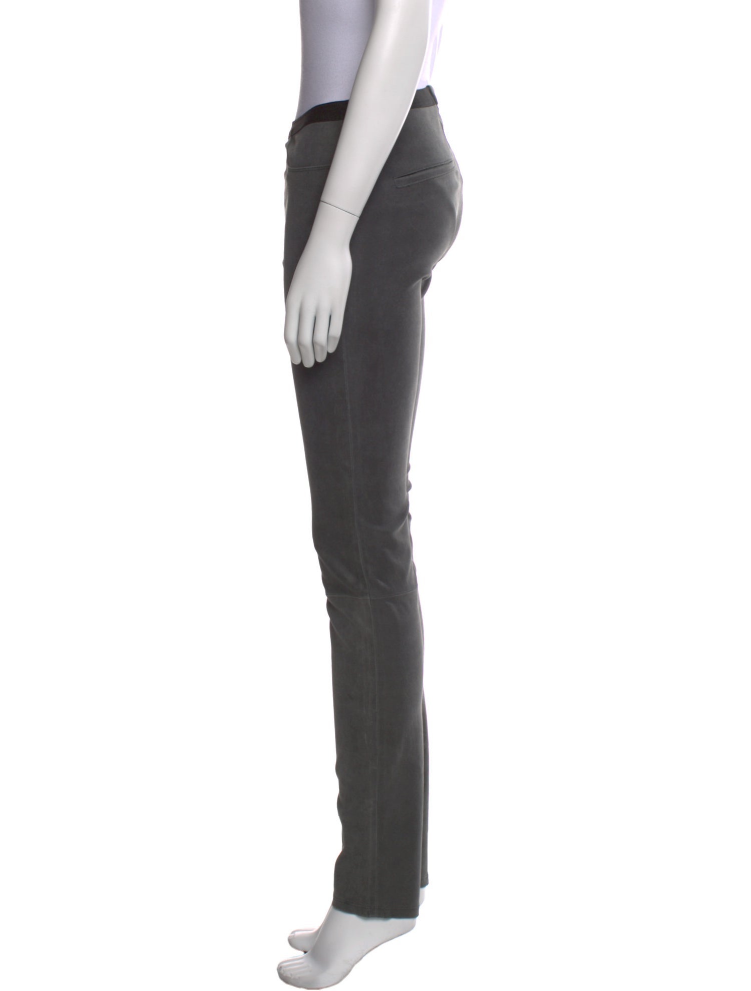 Helmut Lang Lamb Leather Skinny Leg Pants