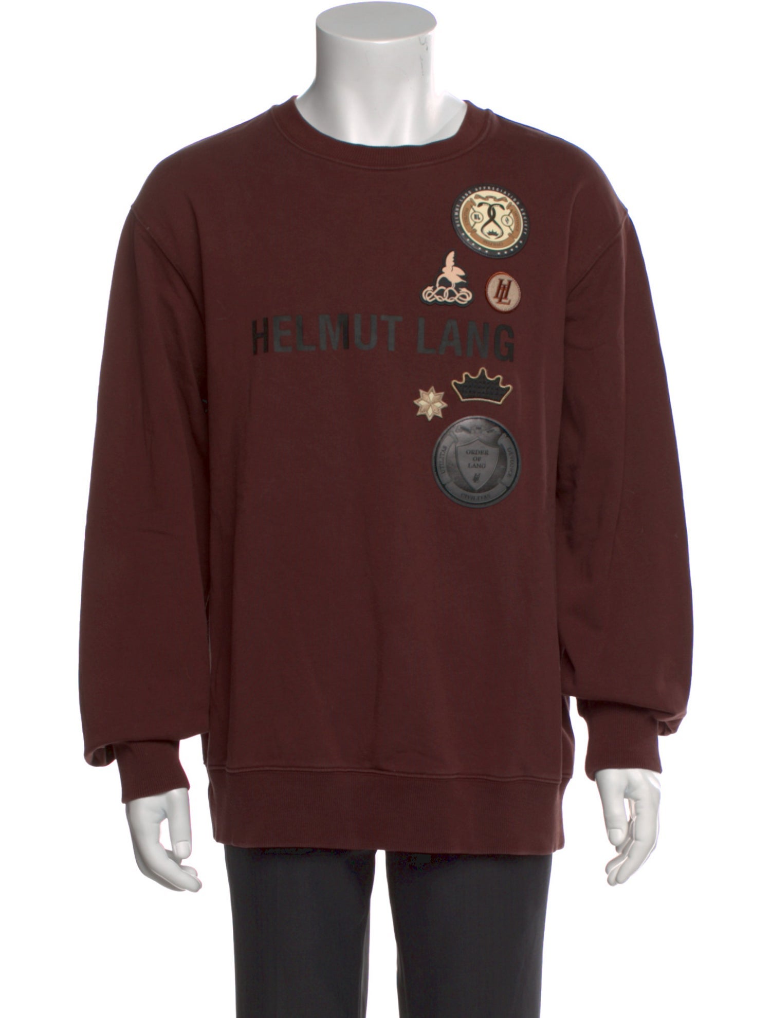 Helmut Lang Graphic Print Crew Neck Sweatshirt