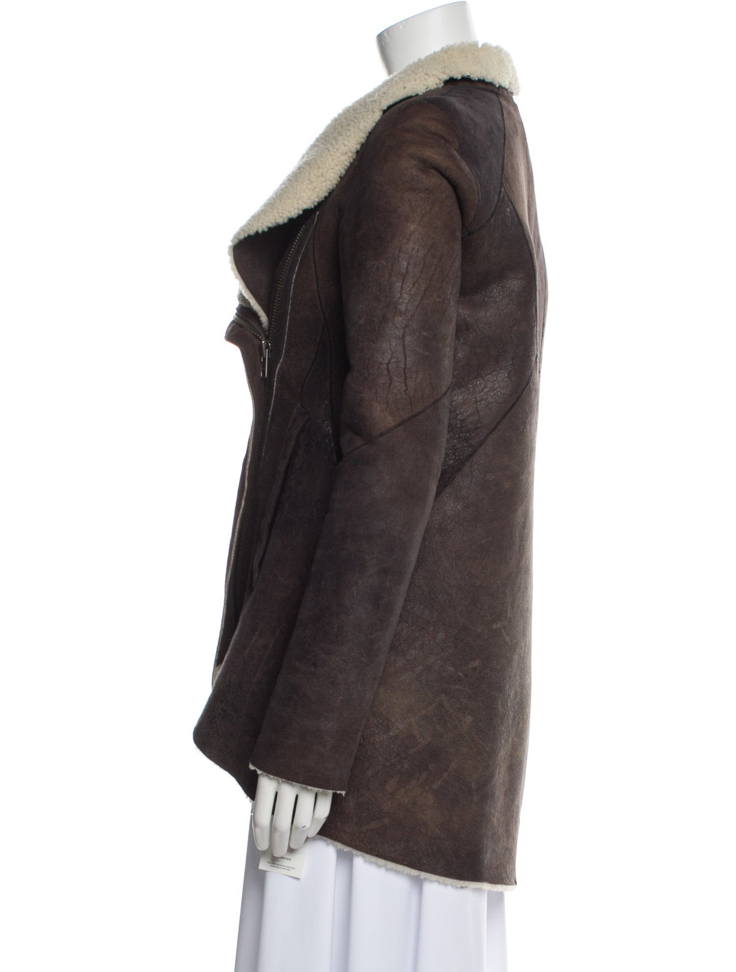 Helmut Lang Shearling Fur Coat