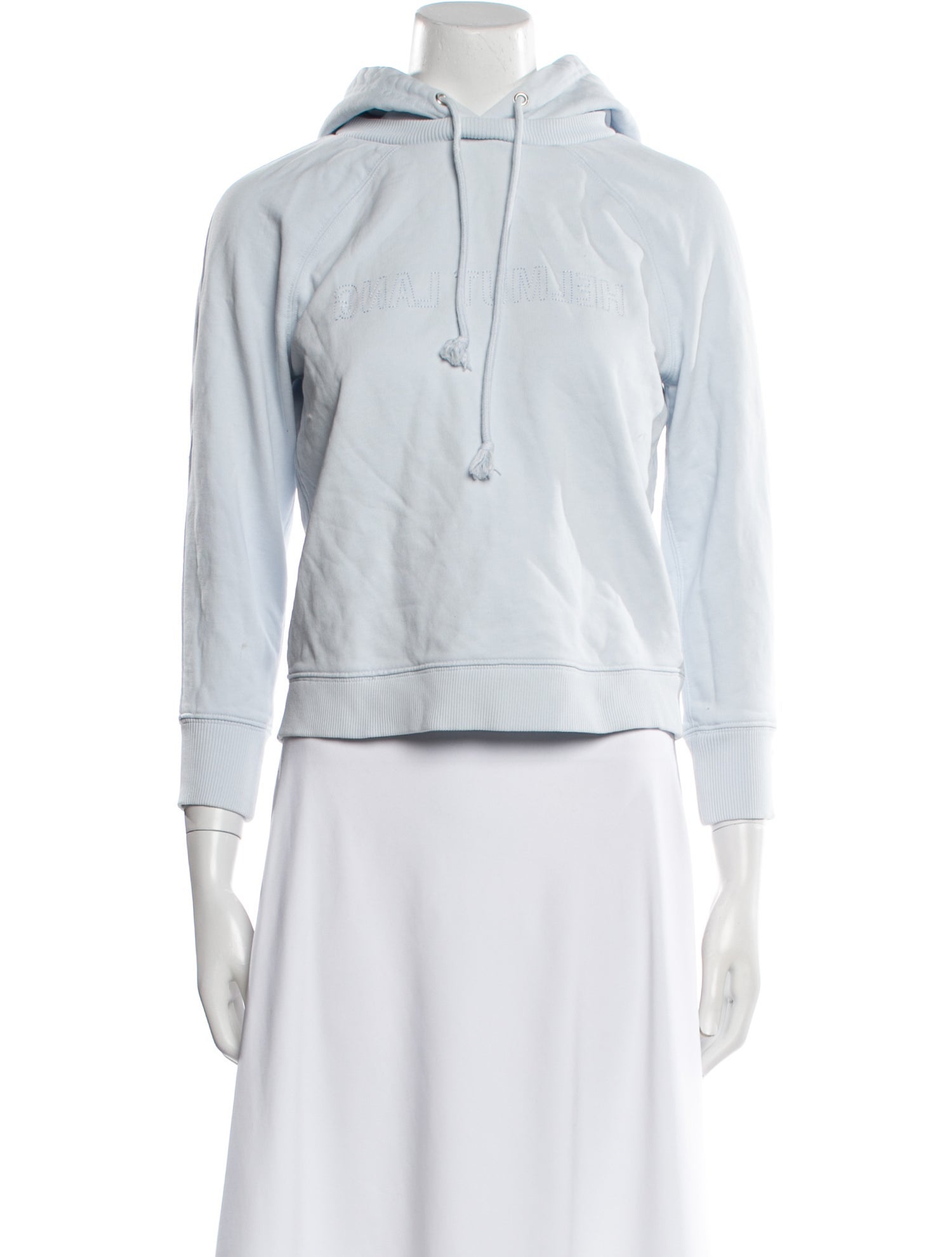 Helmut Lang Mock Neck Three-Quarter Sleeve Sweatshirt