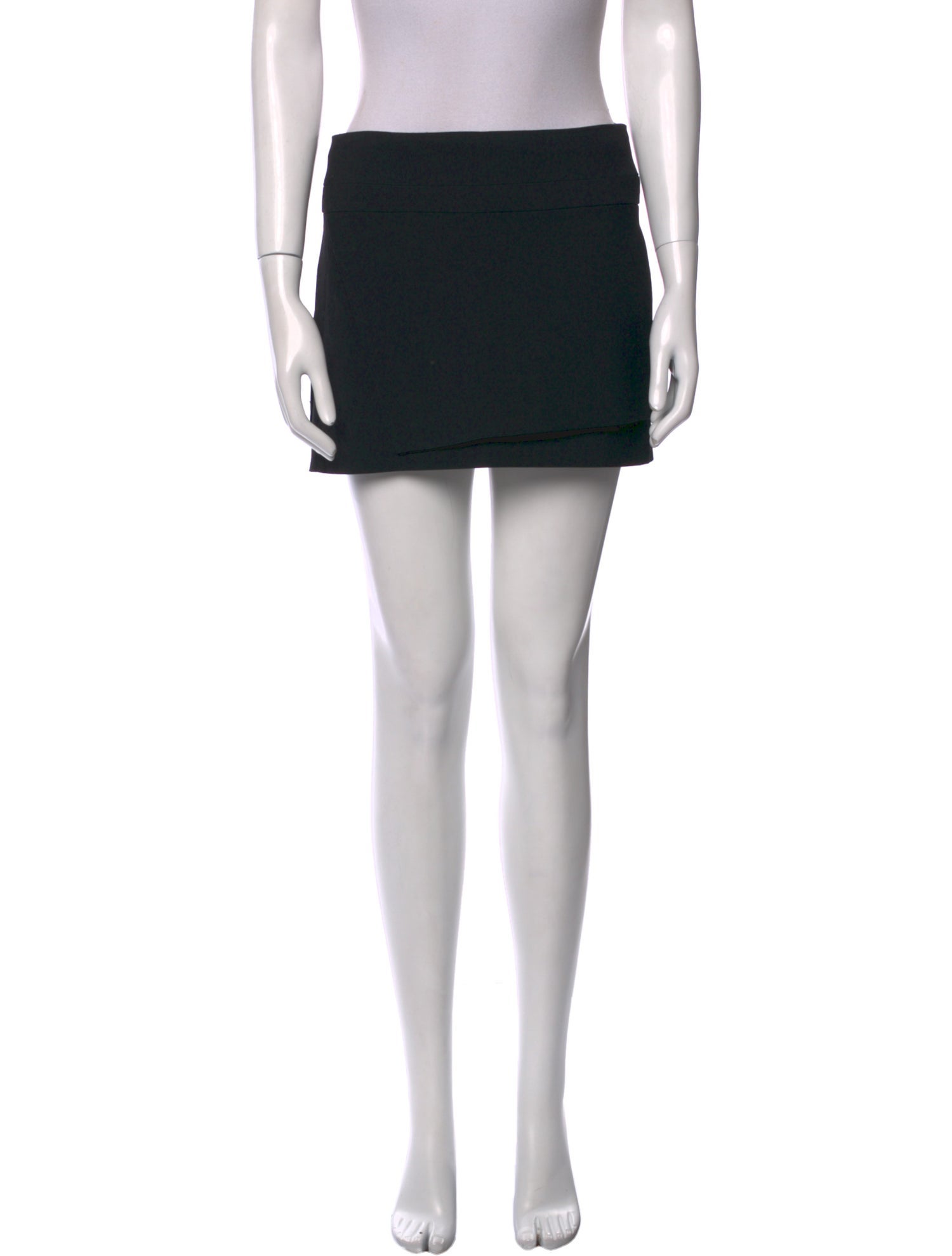 Helmut Lang Pleated Accents Mini Skirt