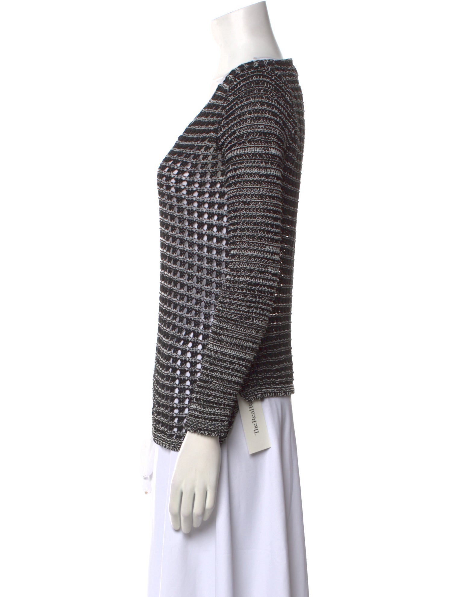 Helmut Lang Printed Scoop Neck Sweater