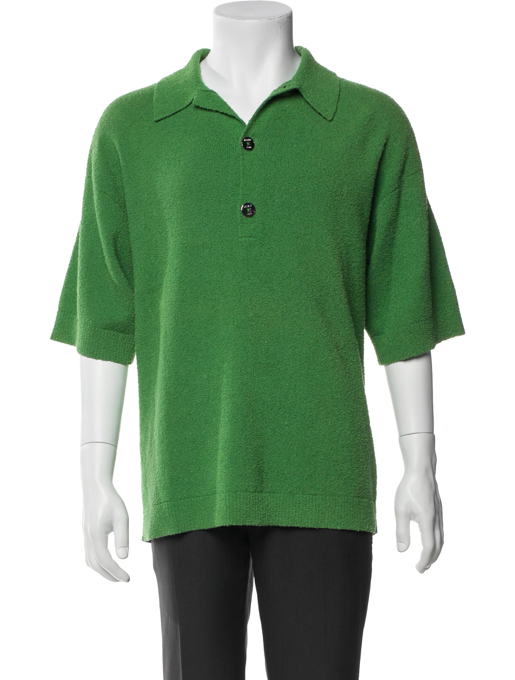 Helmut Lang Collar Short Sleeve Polo Shirt