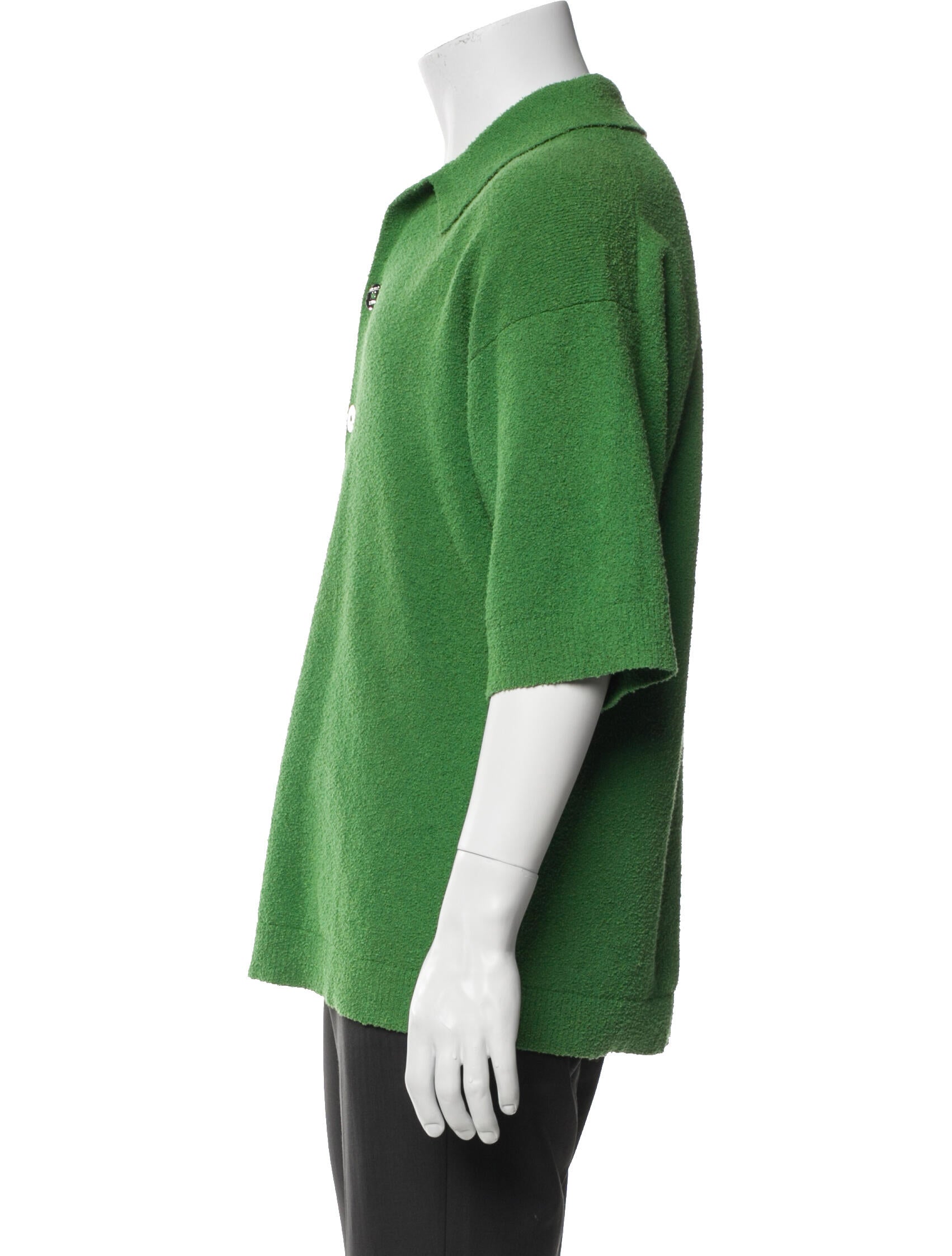 Helmut Lang Collar Short Sleeve Polo Shirt