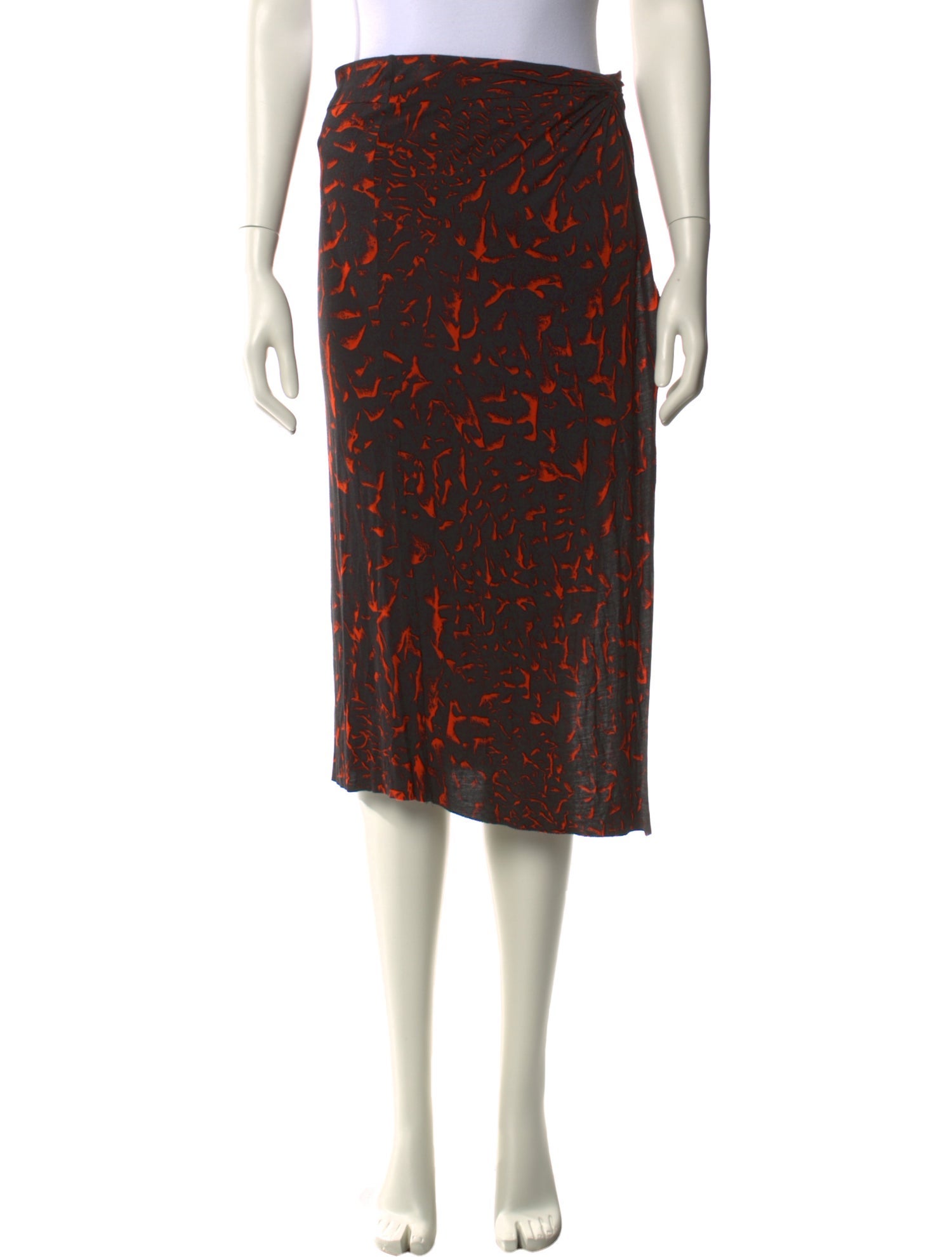 Helmut Lang Printed Knee-Length Skirt