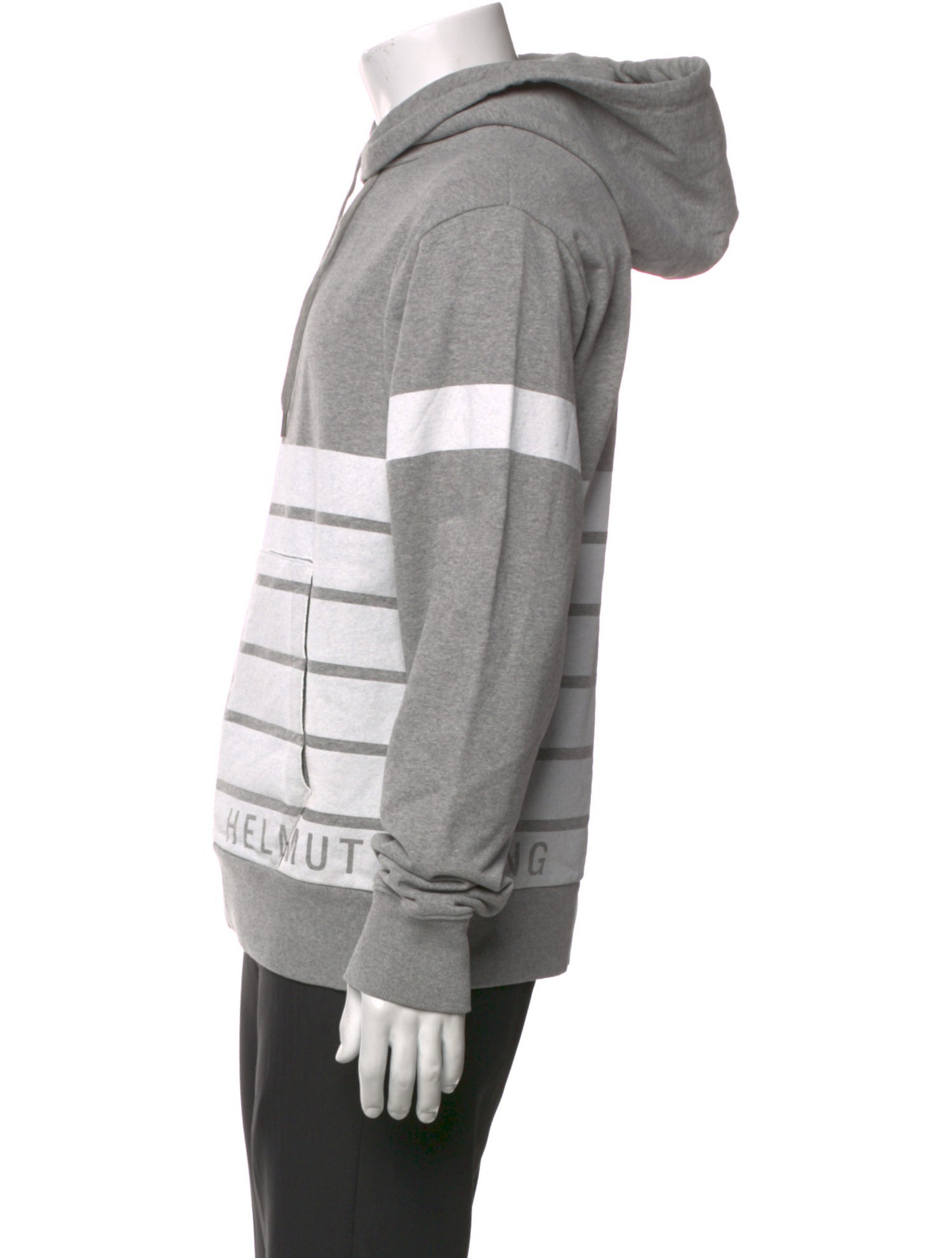 Helmut Lang Striped Crew Neck Hoodie w/ Tags