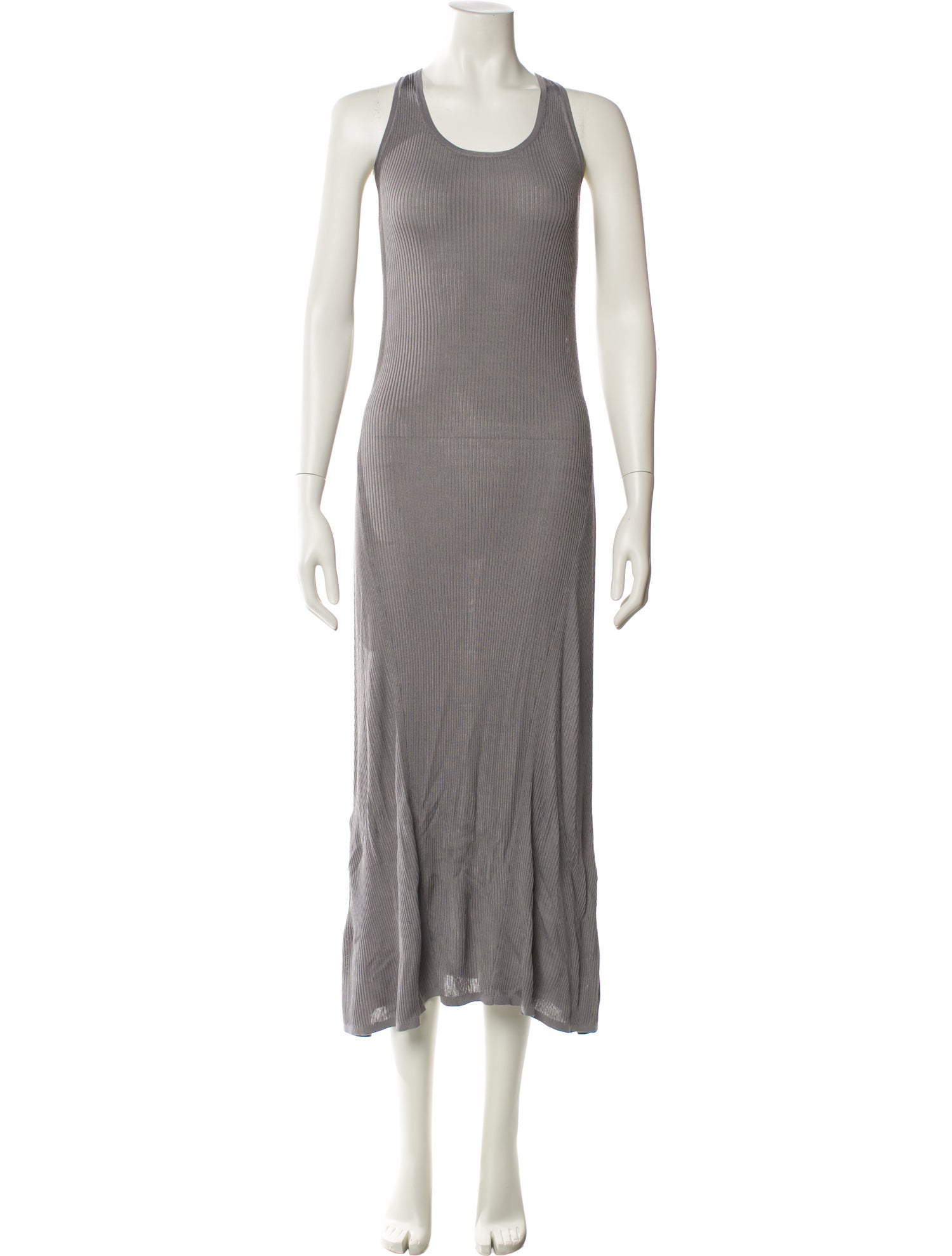 Helmut Lang Scoop Neck Long Dress