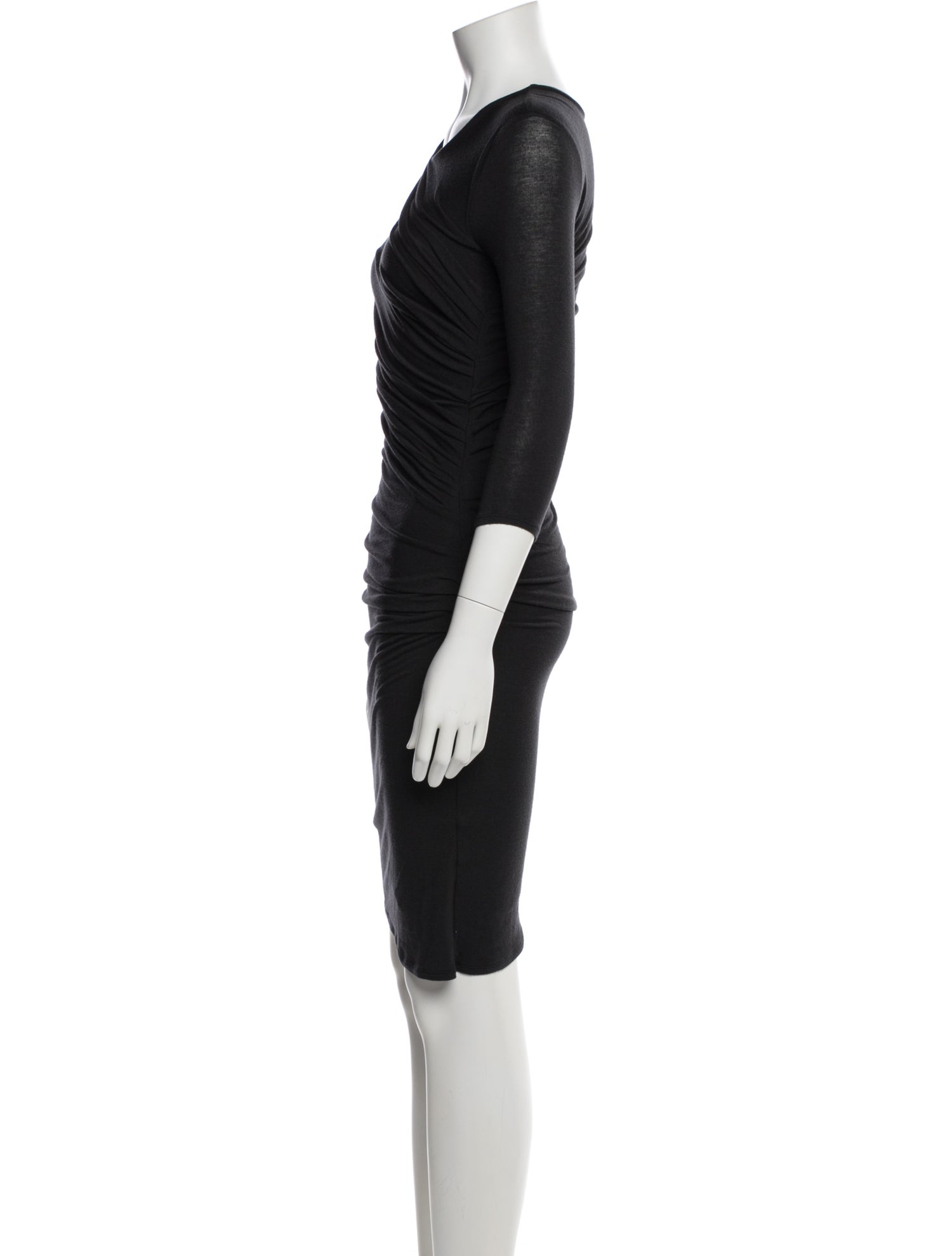 Helmut Lang Crew Neck Knee-Length Dress