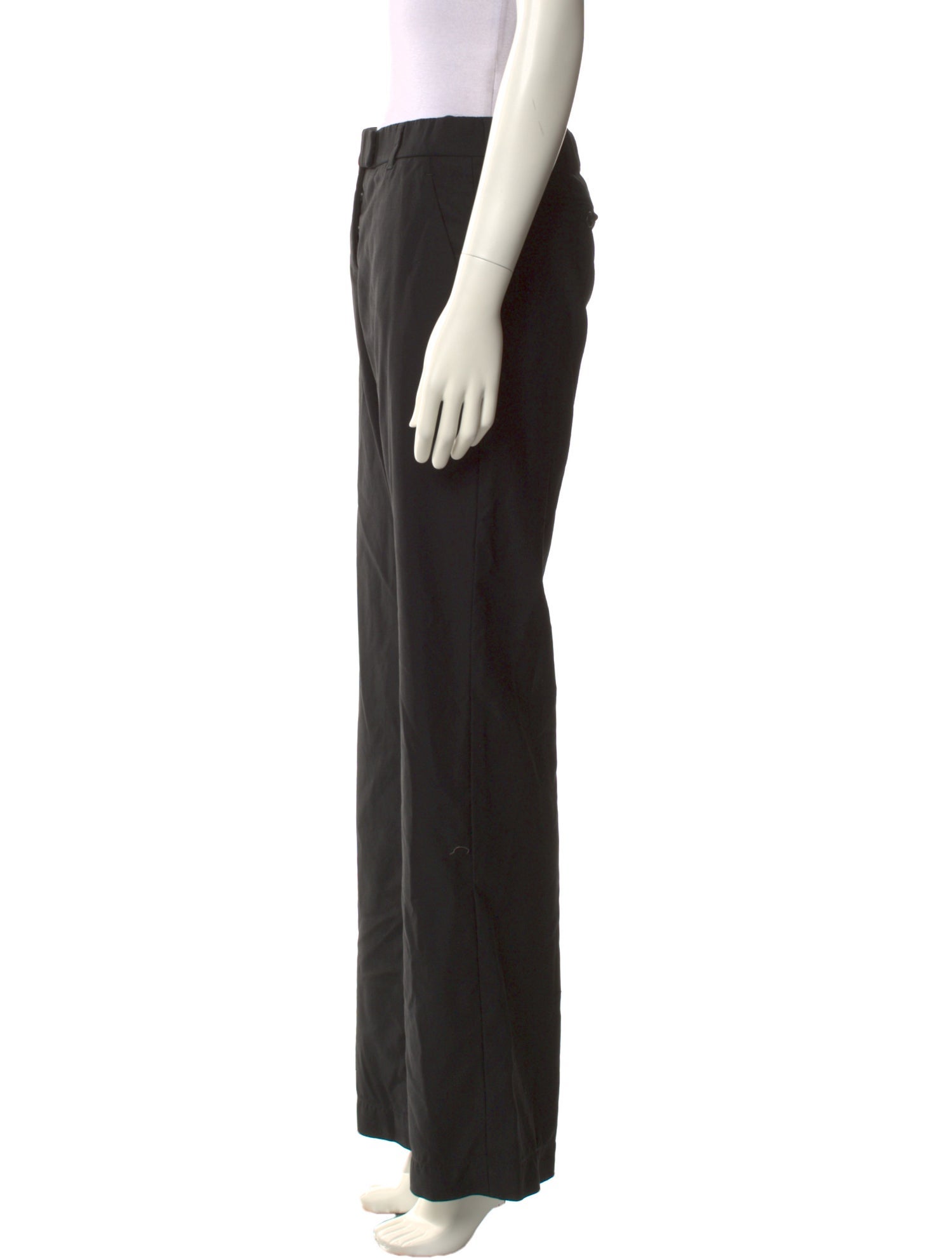 Helmut Lang Virgin Wool Wide Leg Pants