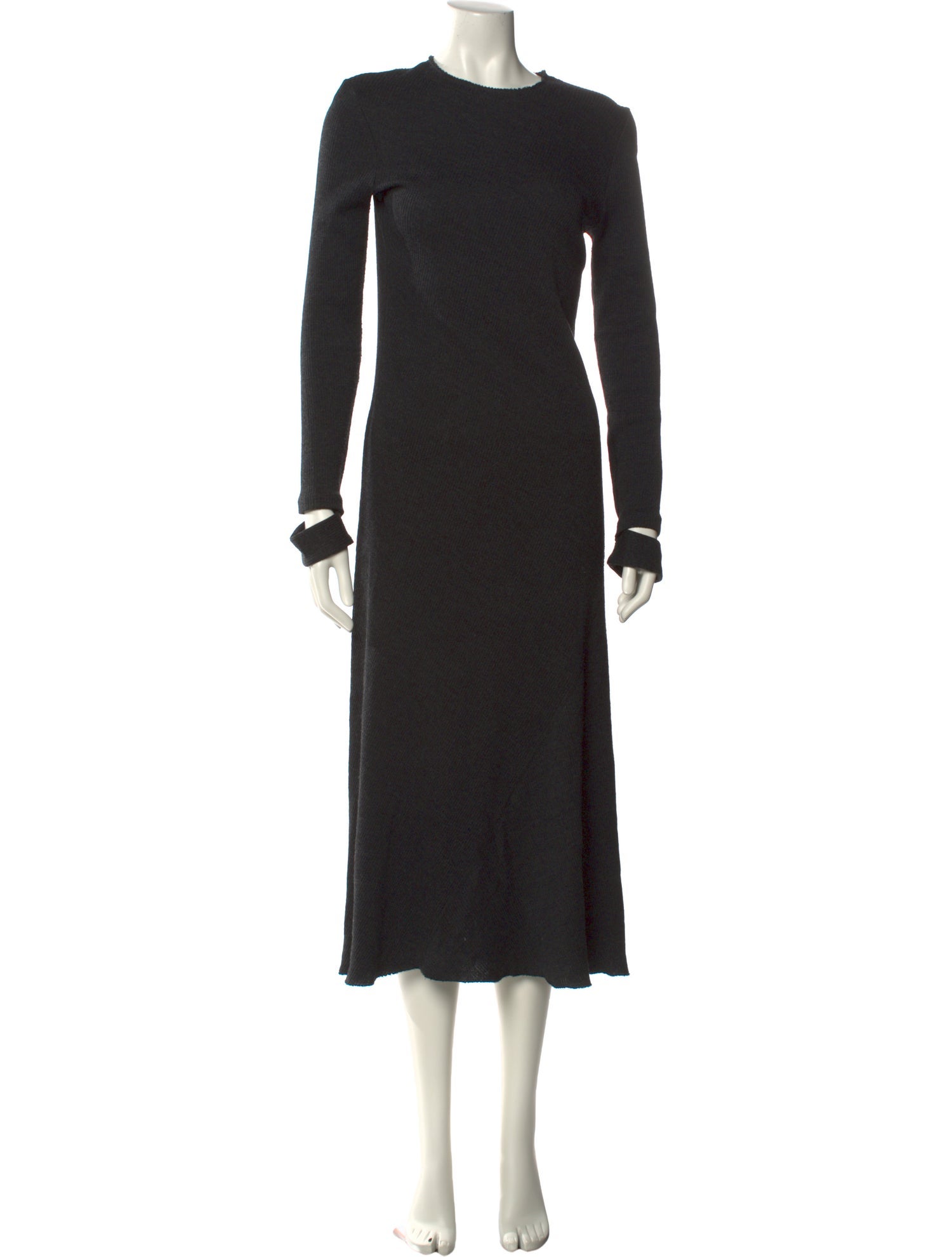 Helmut Lang Crew Neck Long Dress