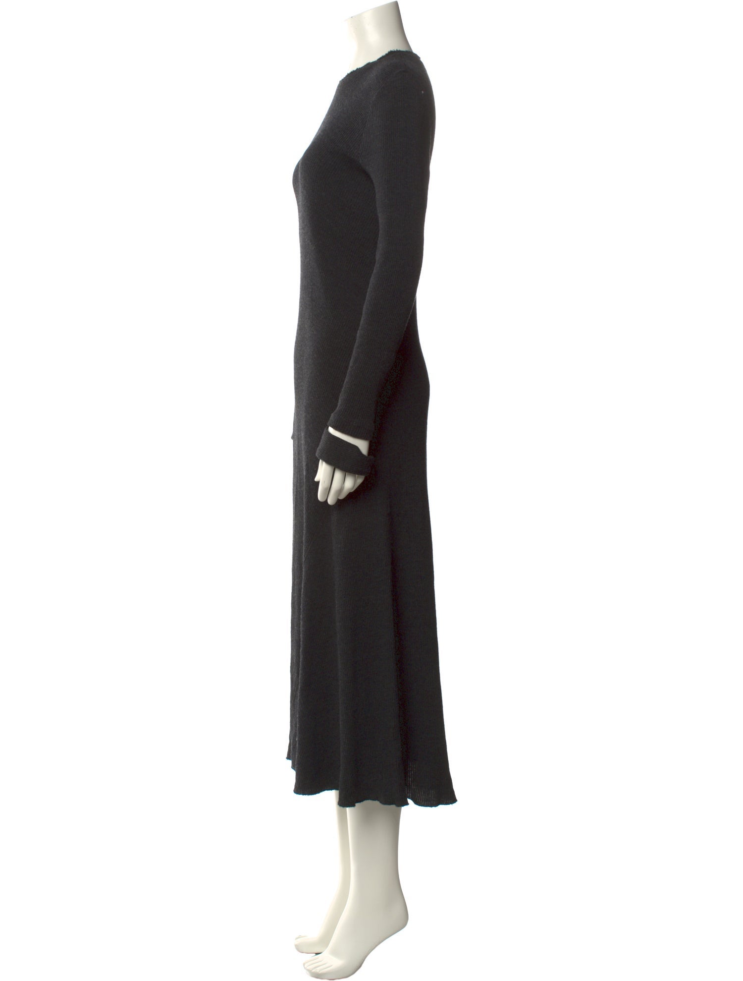 Helmut Lang Crew Neck Long Dress