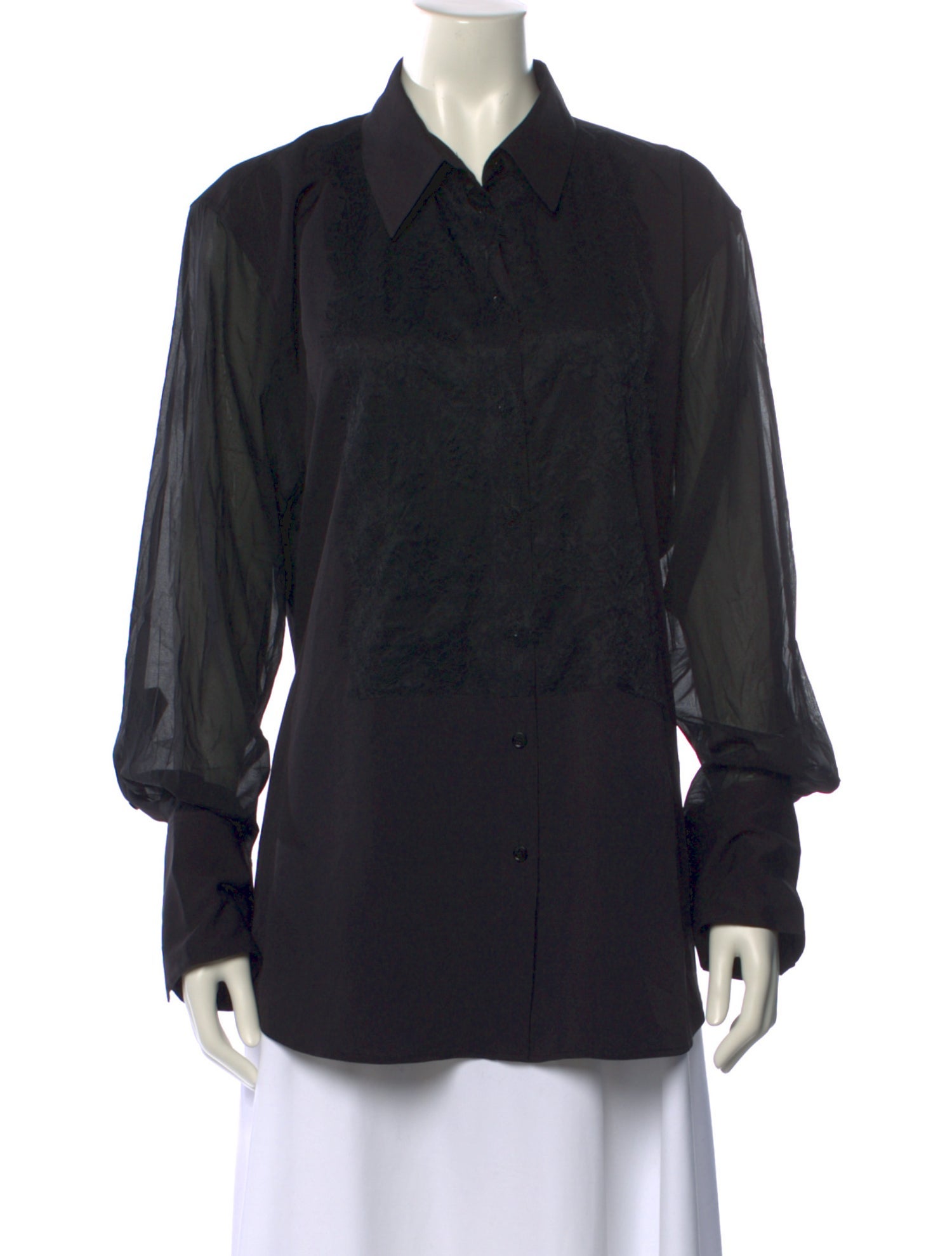 Helmut Lang Long Sleeve Button-Up Top w/ Tags